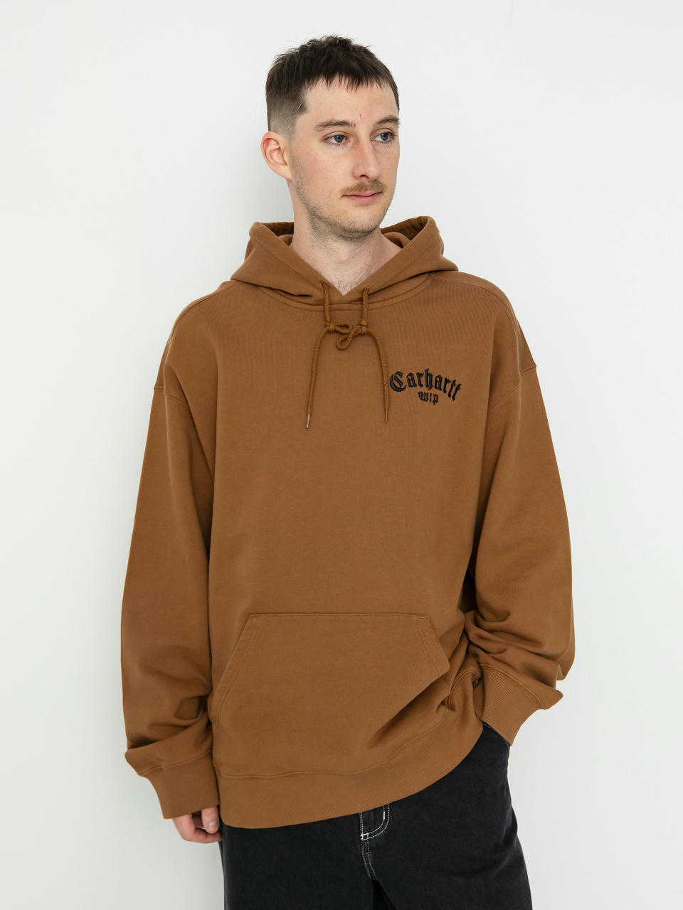 Худі Carhartt WIP Onyx Script HD (hamilton brown/black)