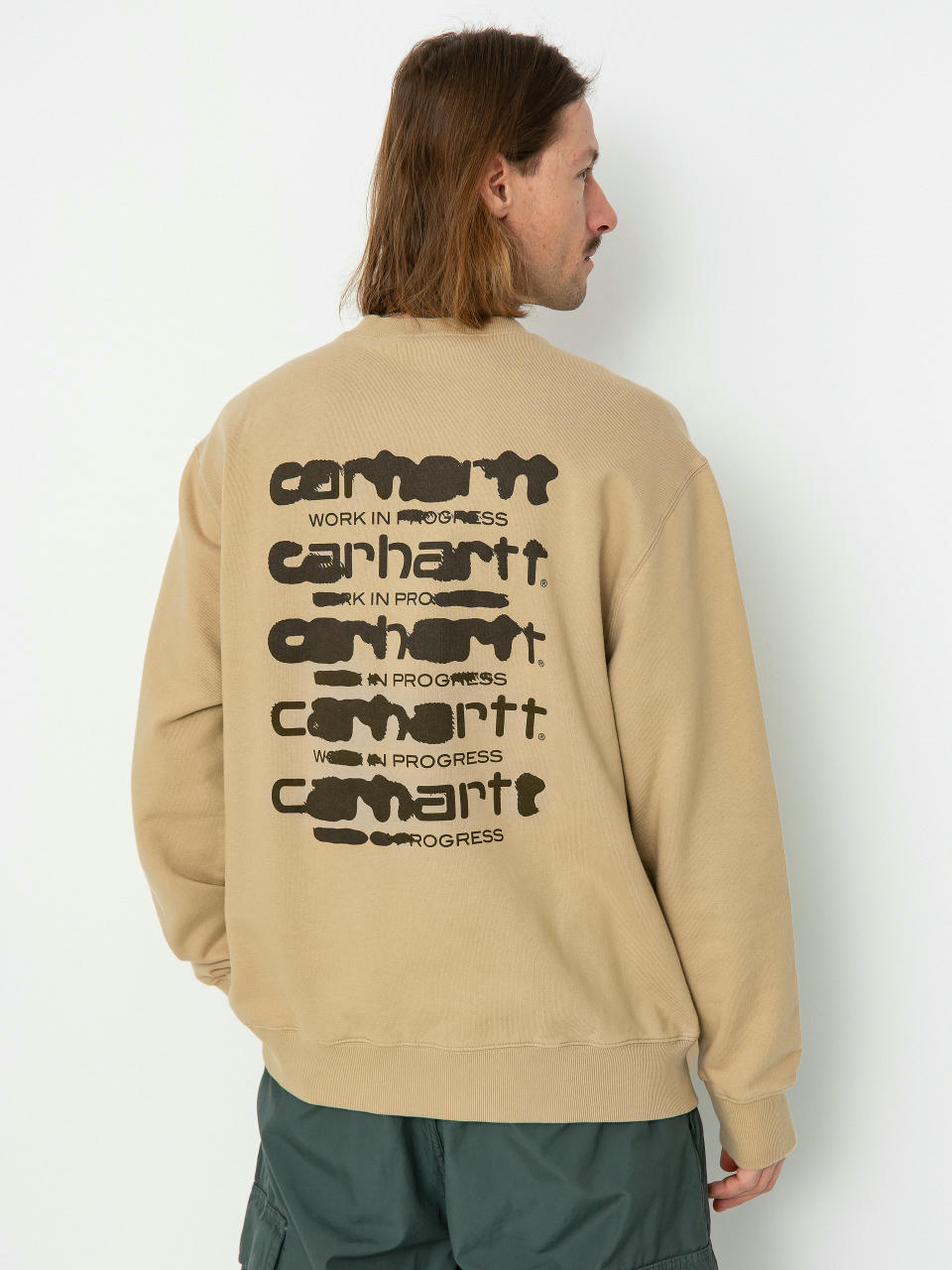 Світшот Carhartt WIP Ink Bleed (sable/tobacco)