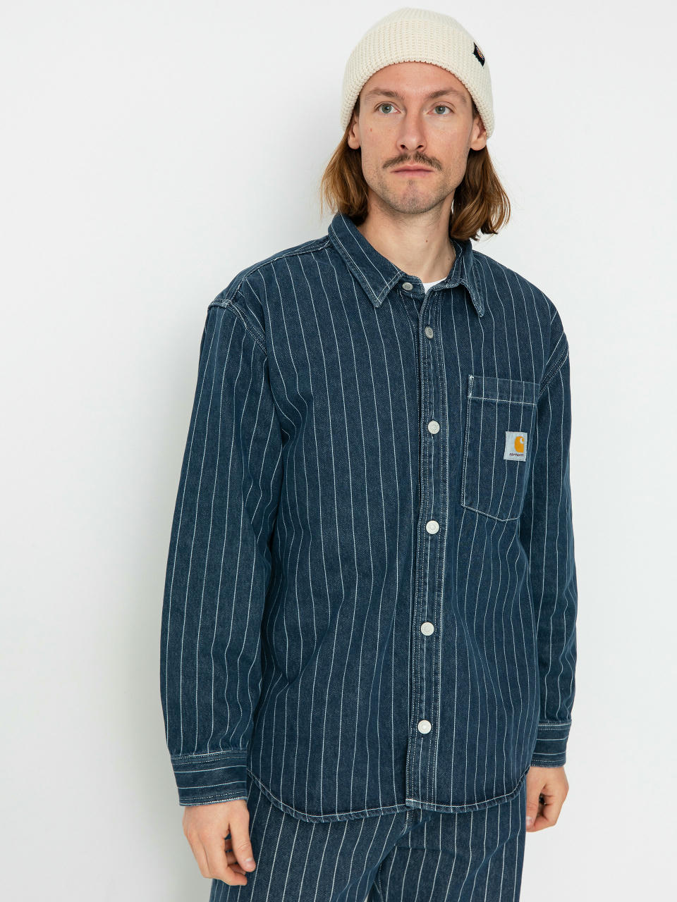 Сорочка Carhartt WIP Orlean (orlean stripe/blue/white)