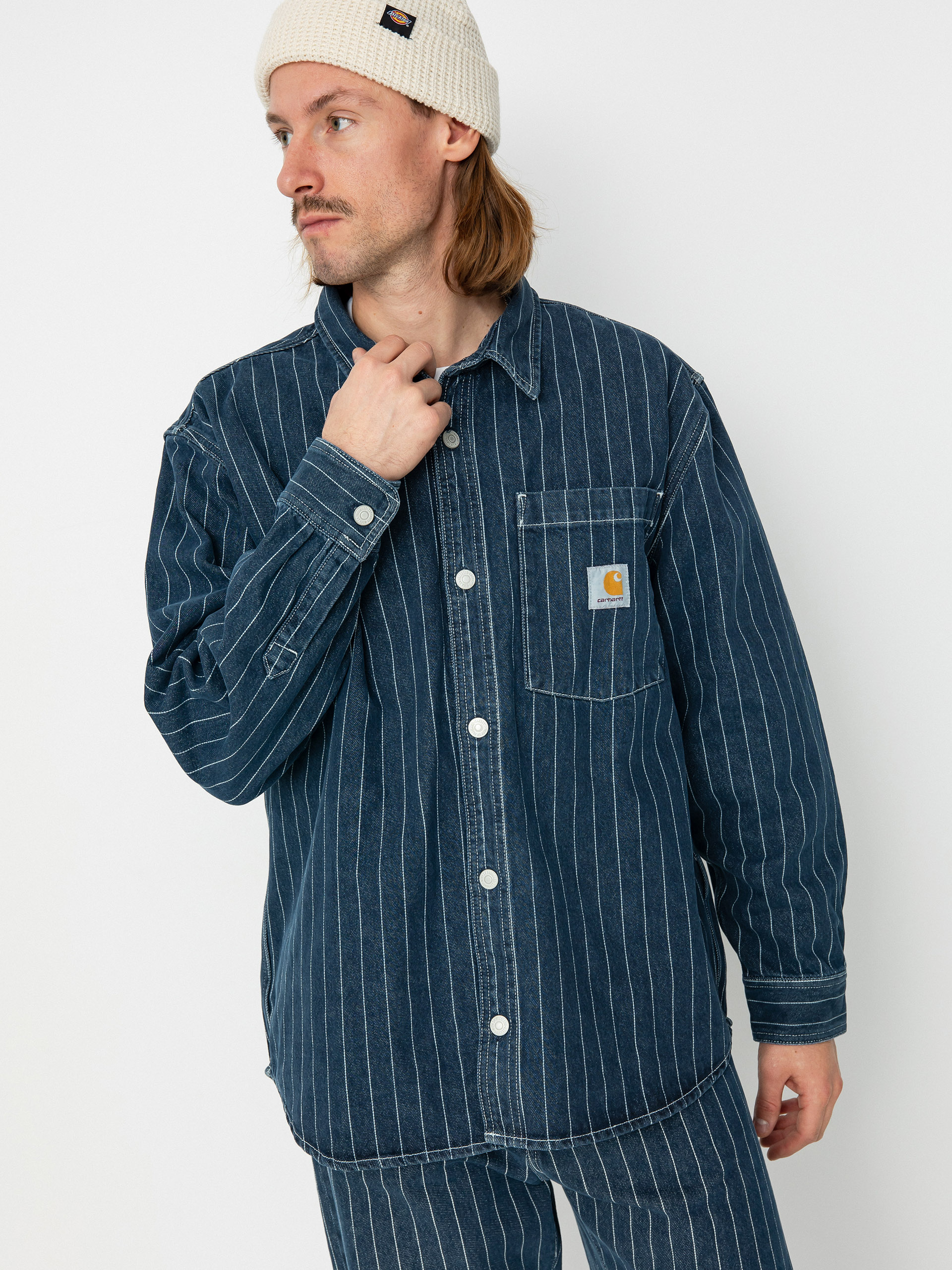 Сорочка Carhartt WIP Orlean (orlean stripe/blue/white)
