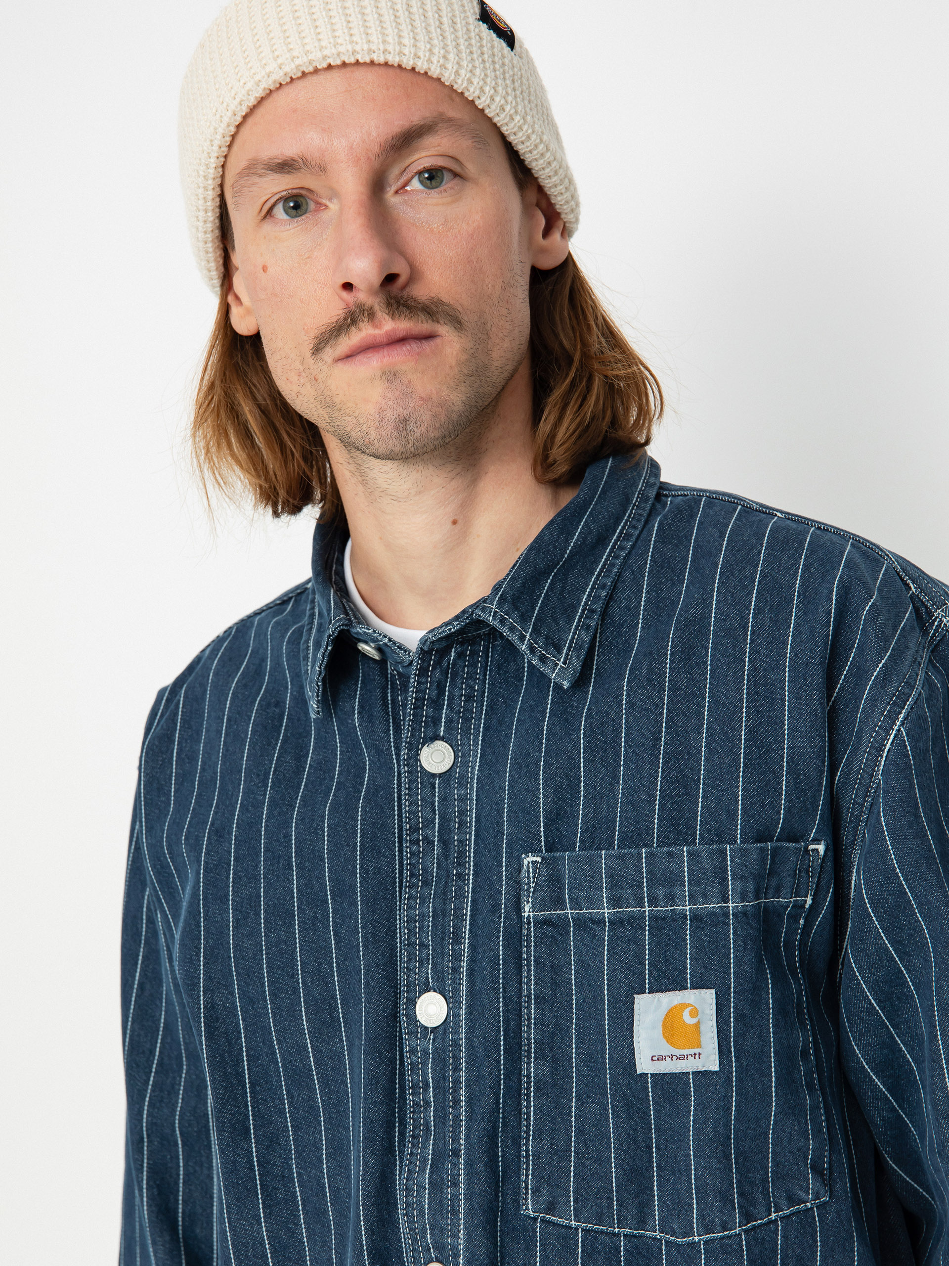 Сорочка Carhartt WIP Orlean (orlean stripe/blue/white)