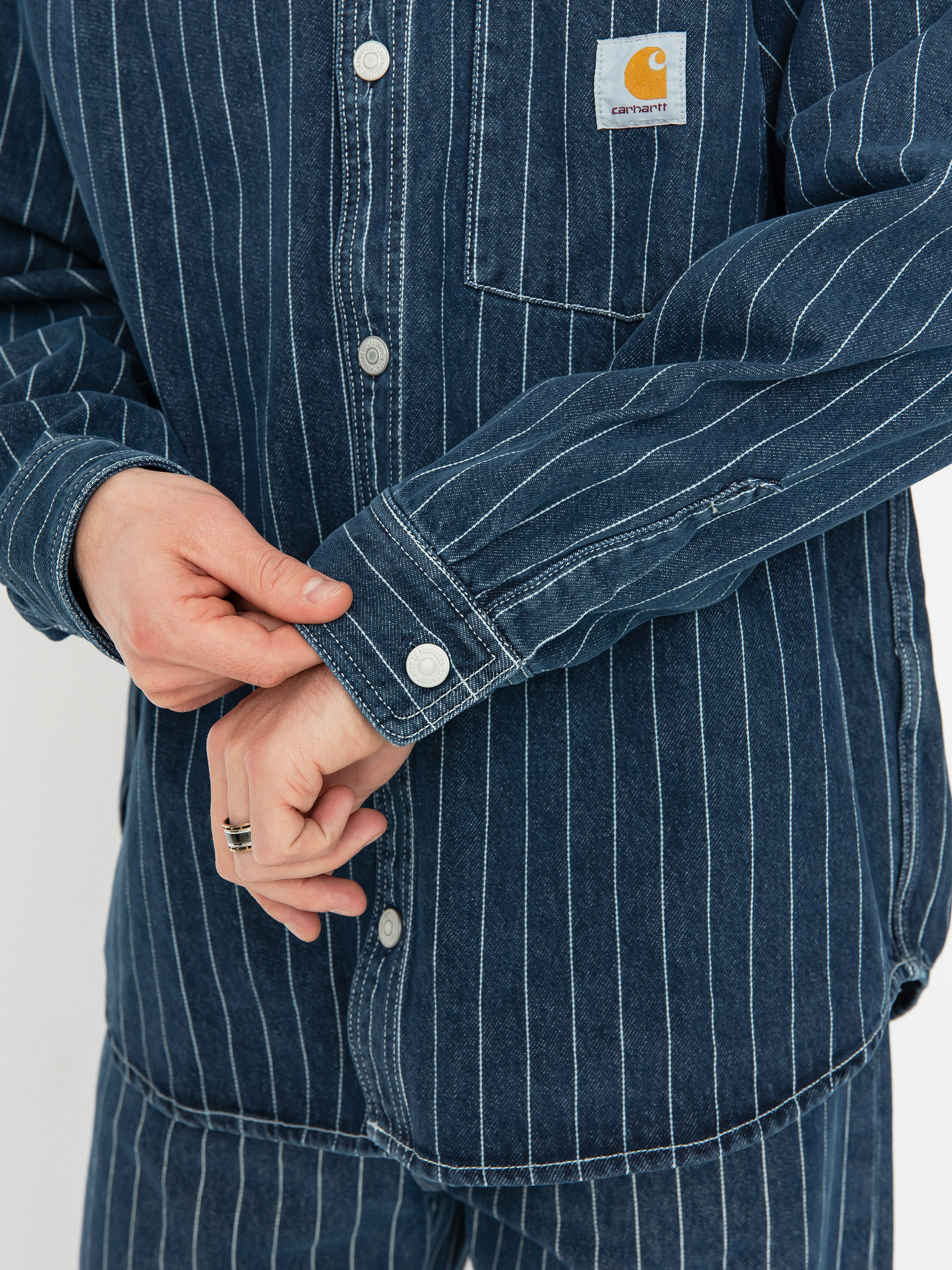 Сорочка Carhartt WIP Orlean (orlean stripe/blue/white)