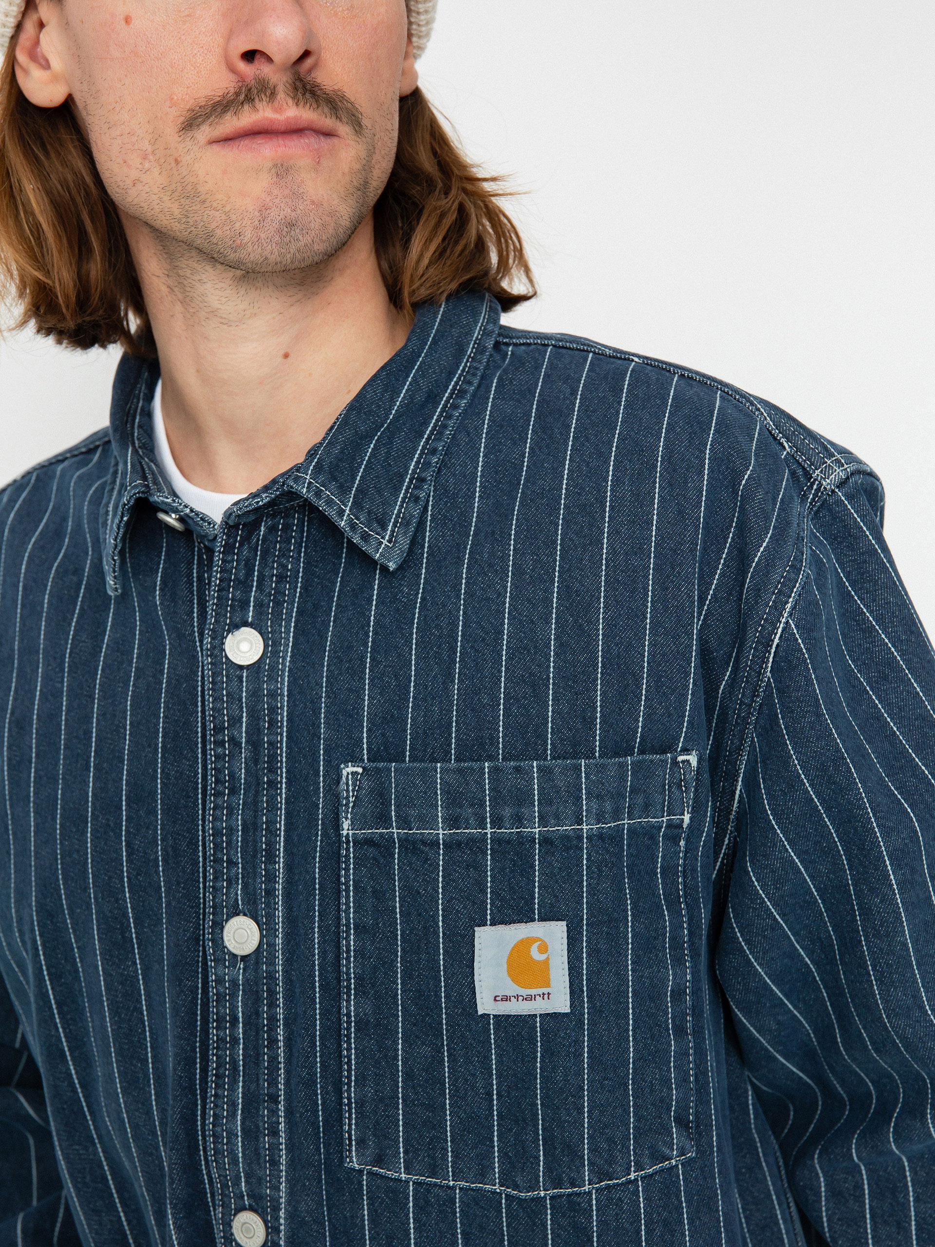 Сорочка Carhartt WIP Orlean (orlean stripe/blue/white)