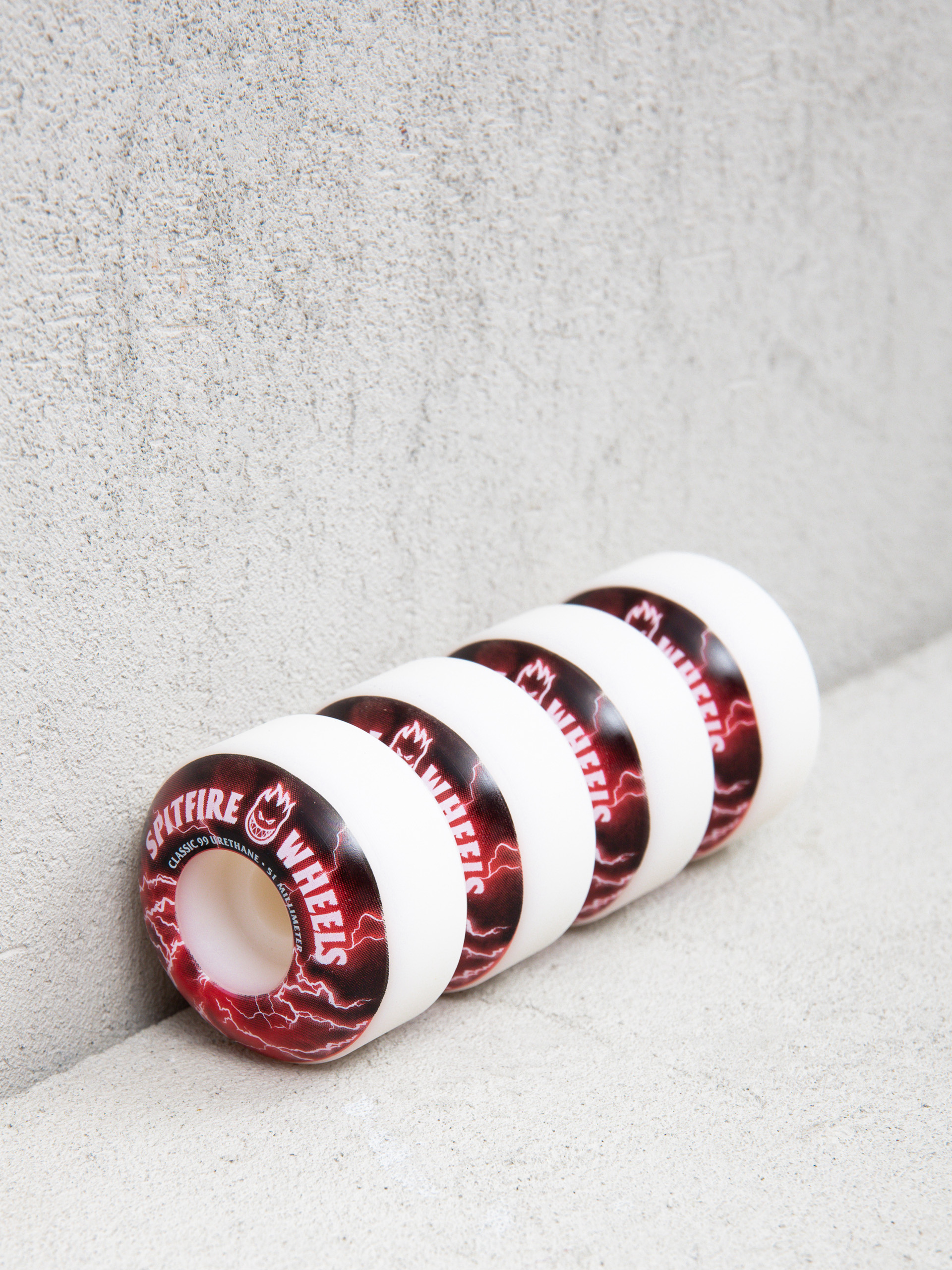 Колеса Spitfire Classic 99D Firebolts Bighehad (white/red)