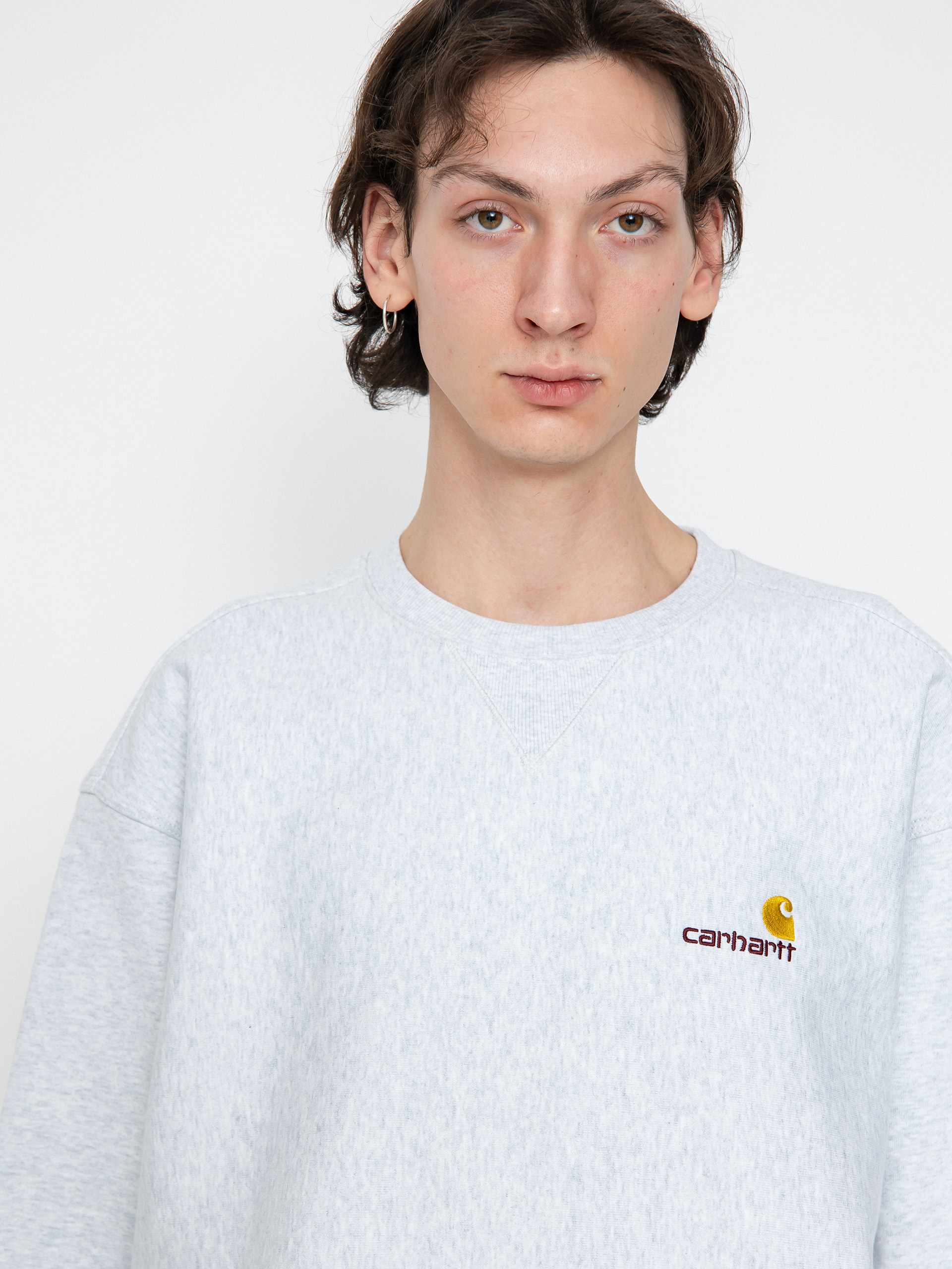 Світшот Carhartt WIP American Script (ash heather)