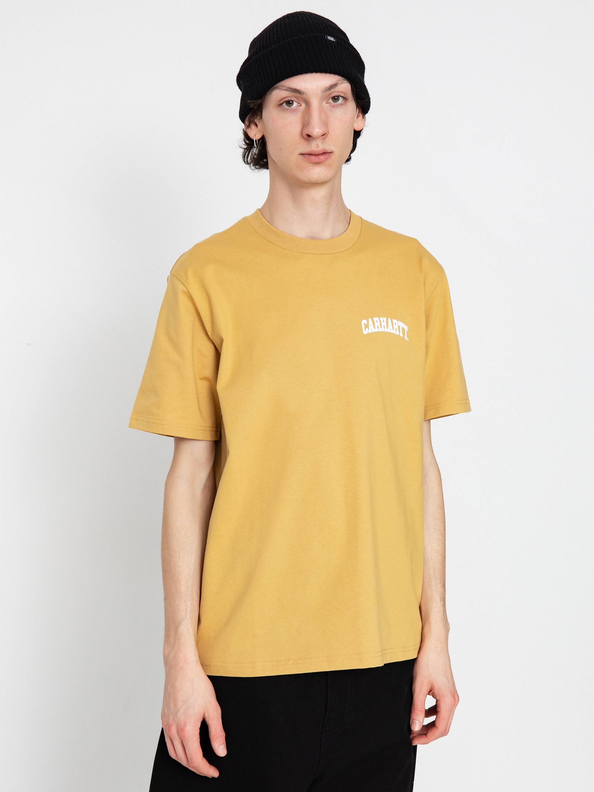 Футболка Carhartt WIP University Script (bourbon/white)