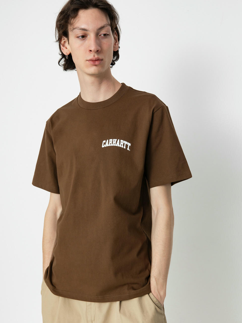 Футболка Carhartt WIP University Script (lumber/white)