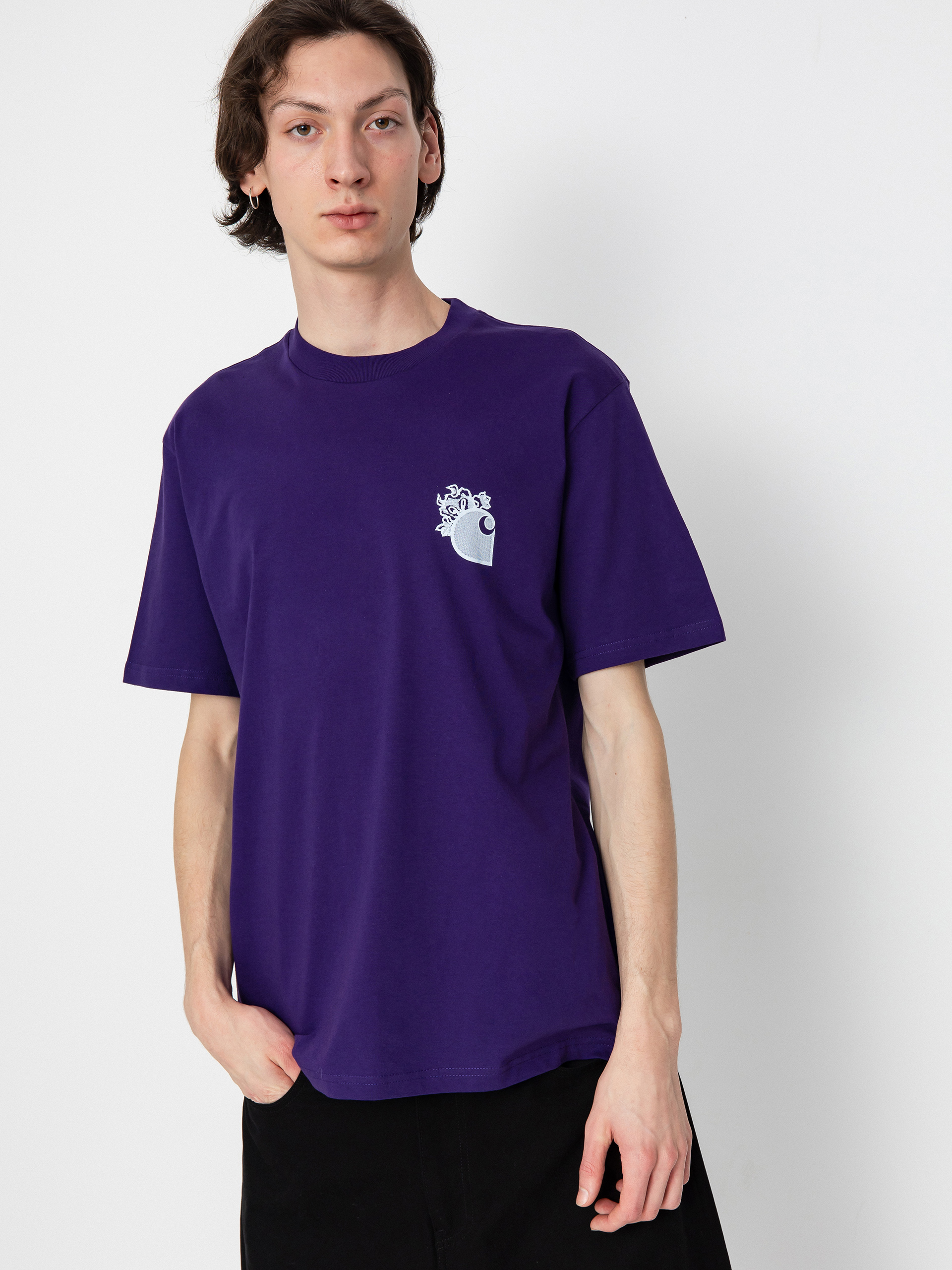 Футболка Carhartt WIP Little Hellraiser (tyrian/white)