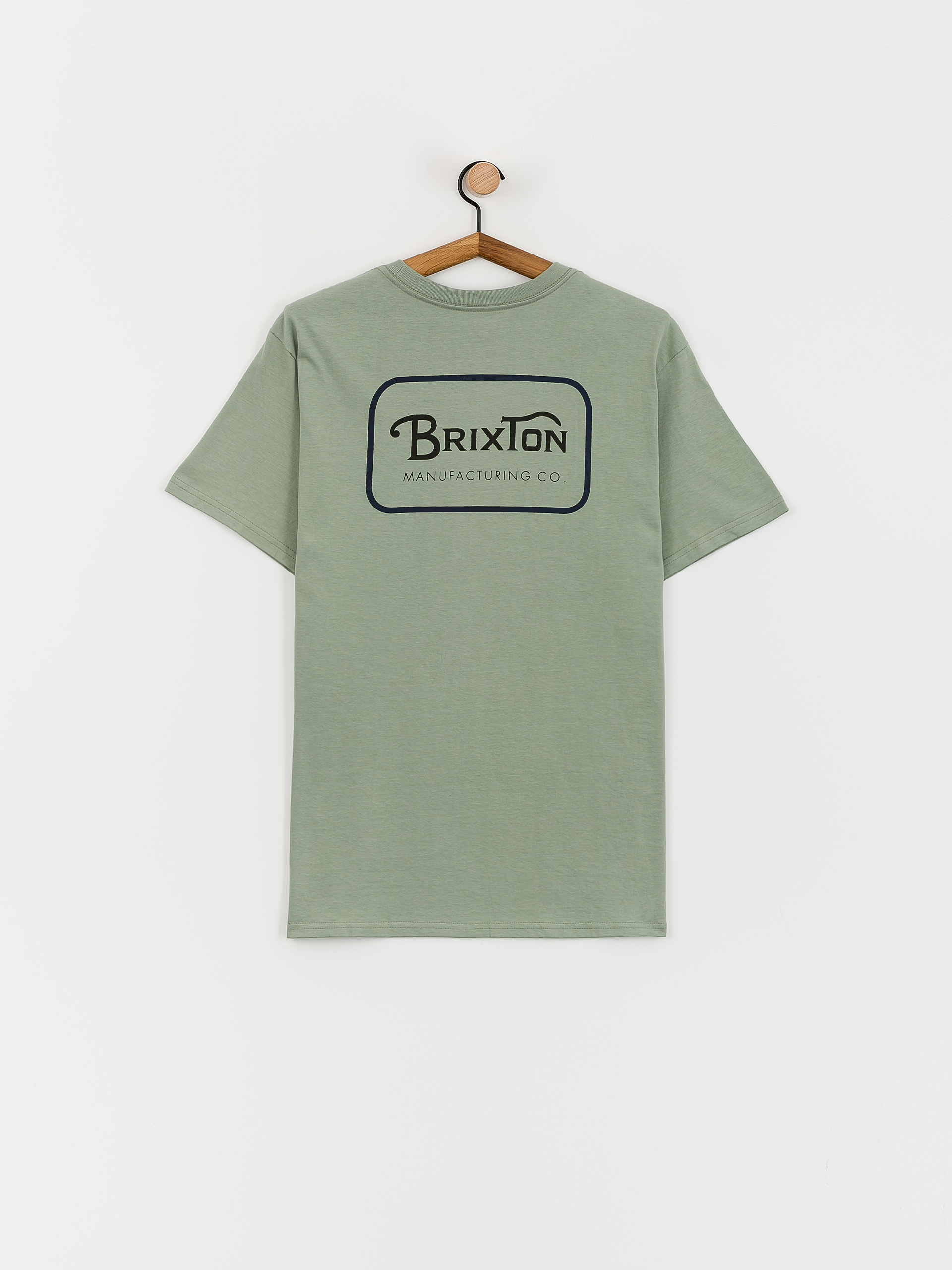 Футболка Brixton Grade Stt (chinois green/washed navy/wash)