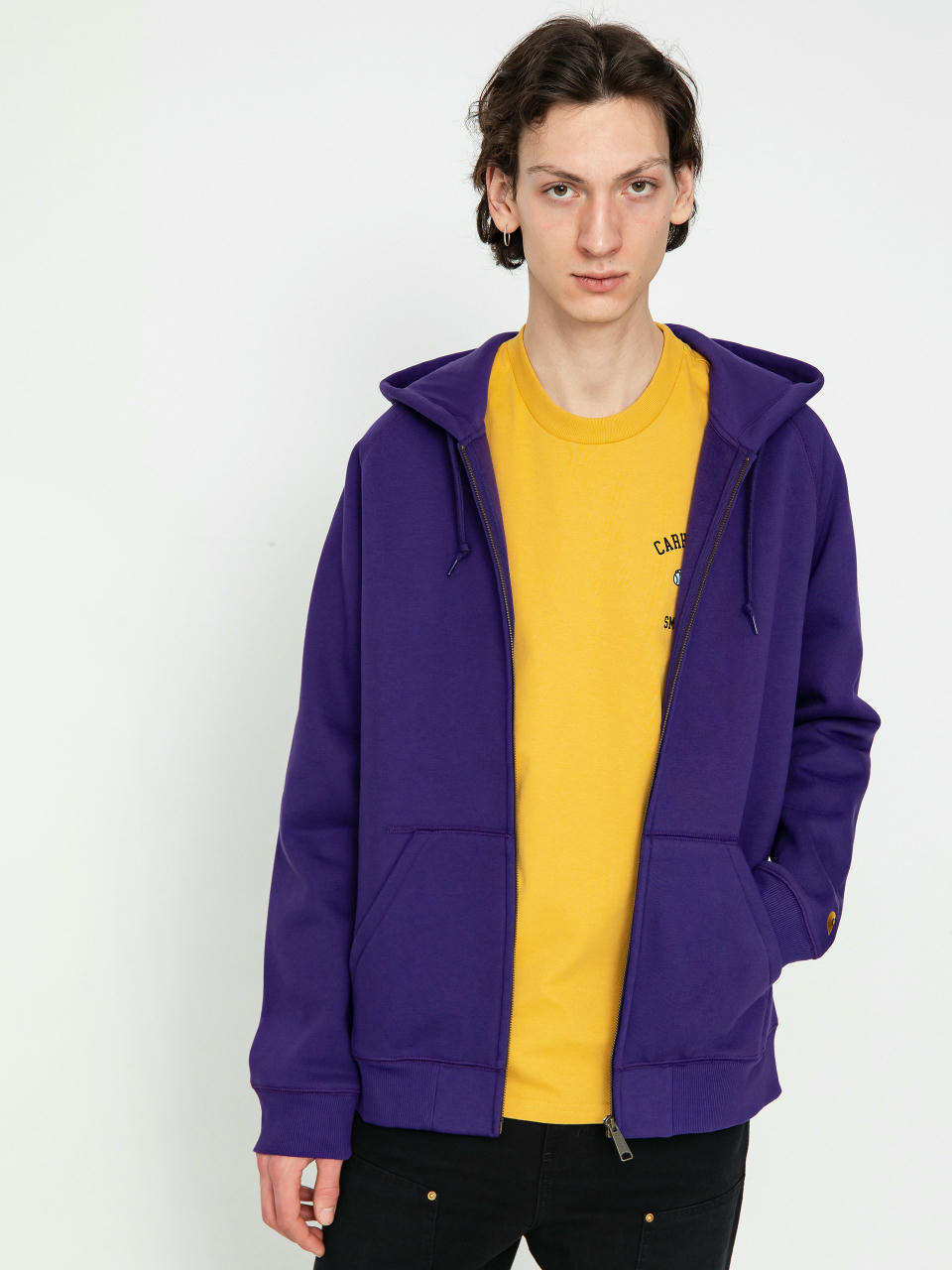 Худі Carhartt WIP Chase ZHD (tyrian/gold)