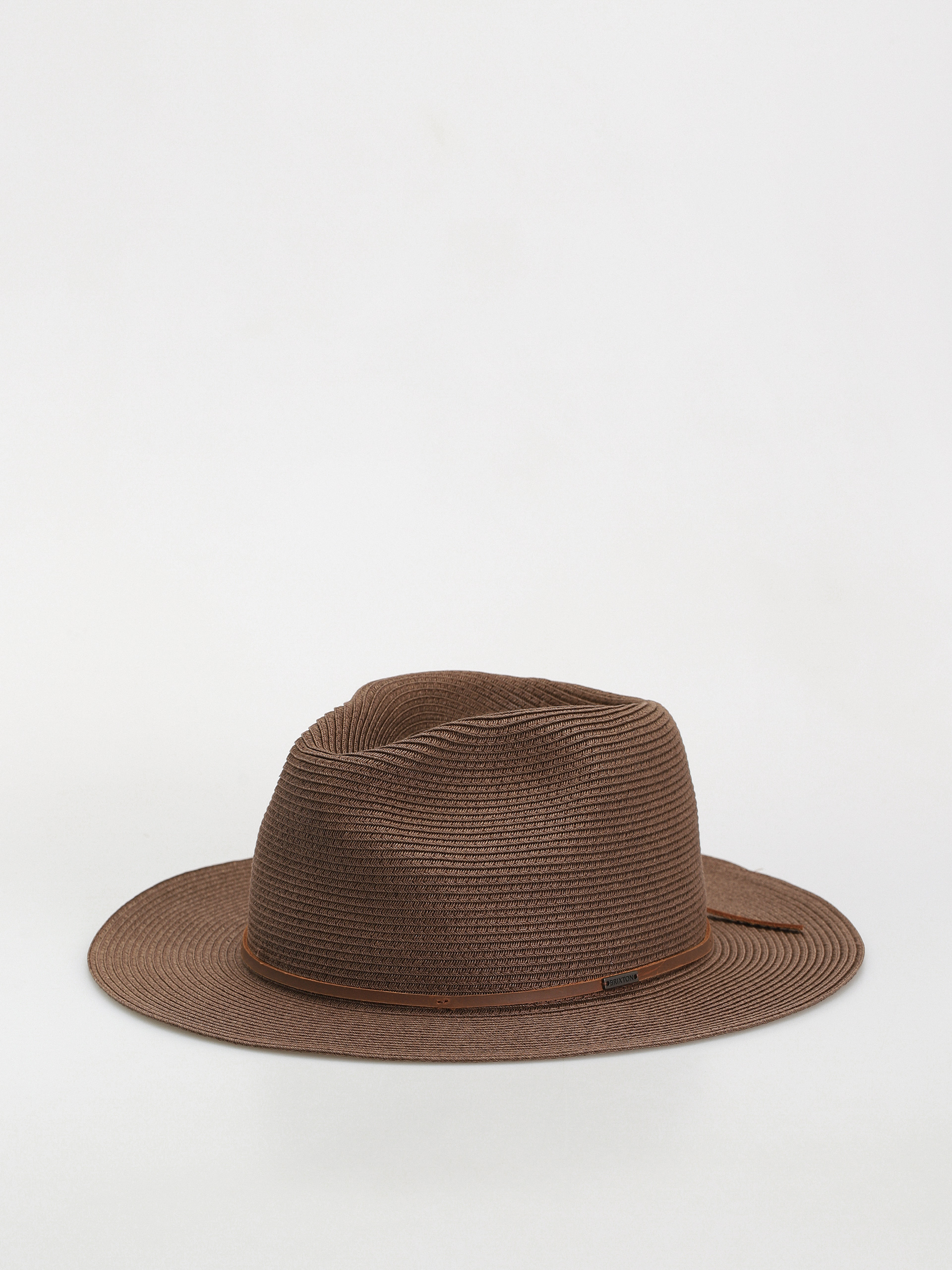 Капелюх Brixton Wesley Straw Packable Fedora (dark earth)