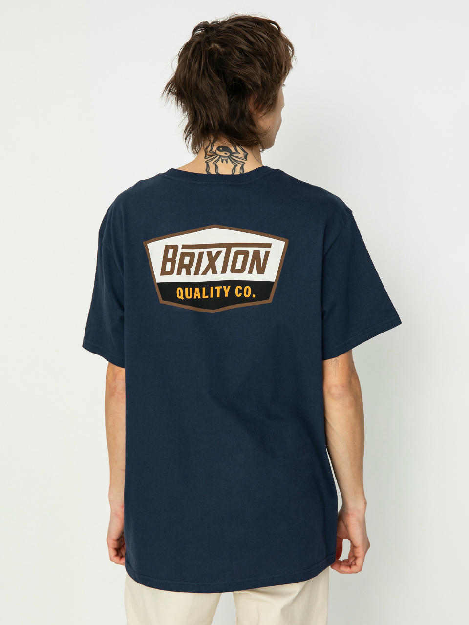 Футболка Brixton Regal Stt (washed navy/sepia)