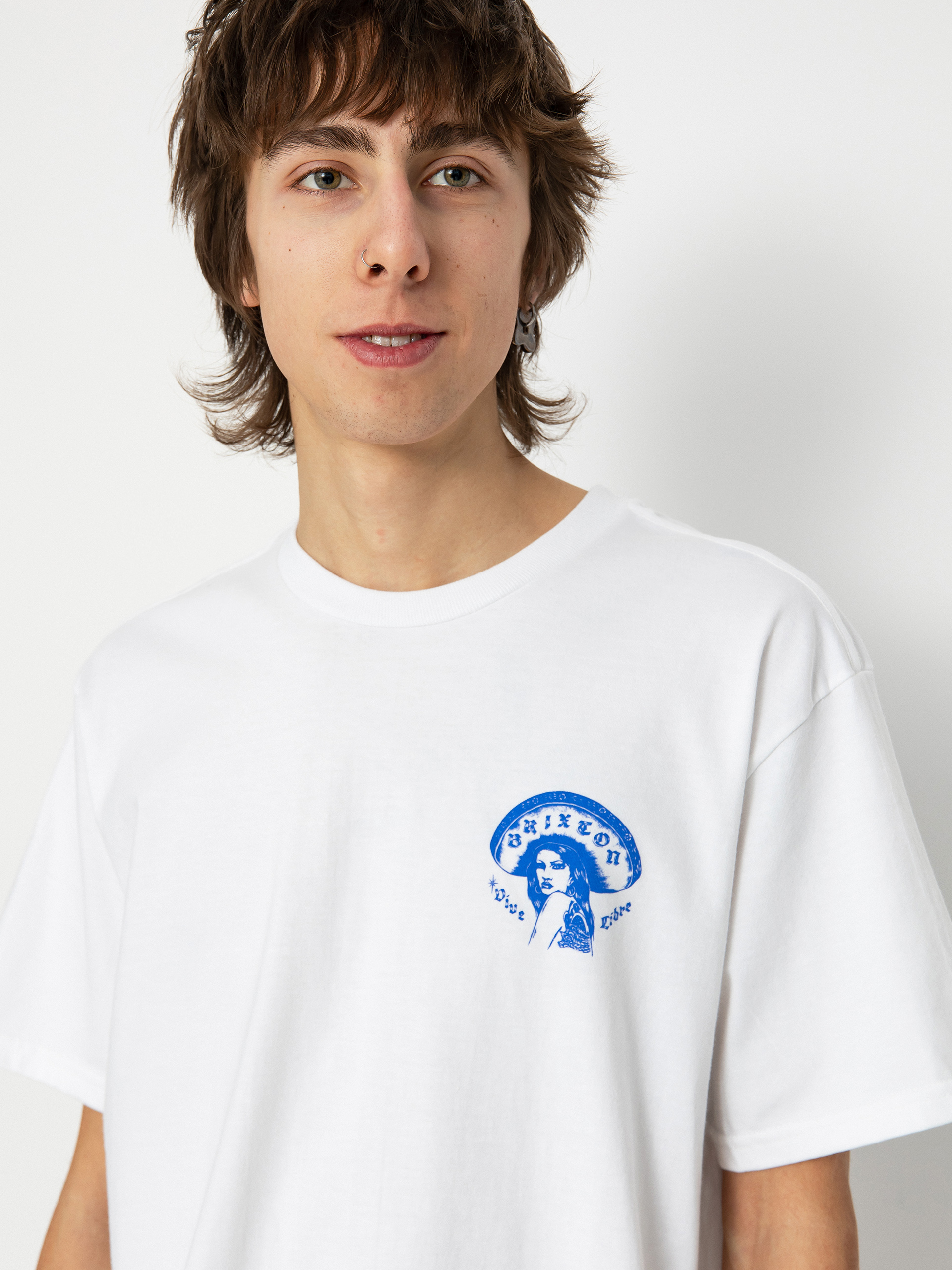 Футболка Brixton Vive Libre Stt (white)