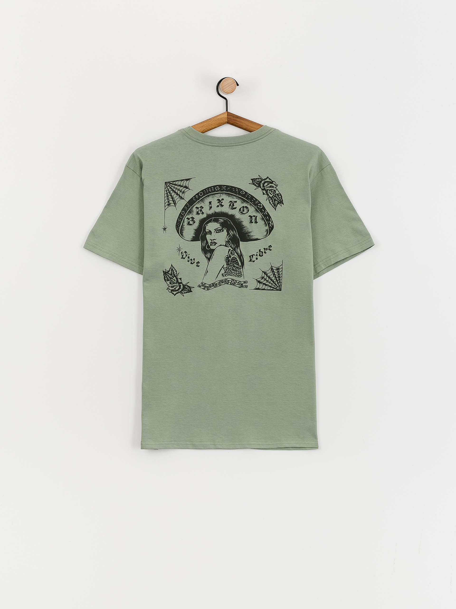Футболка Brixton Vive Libre Stt (chinois green)