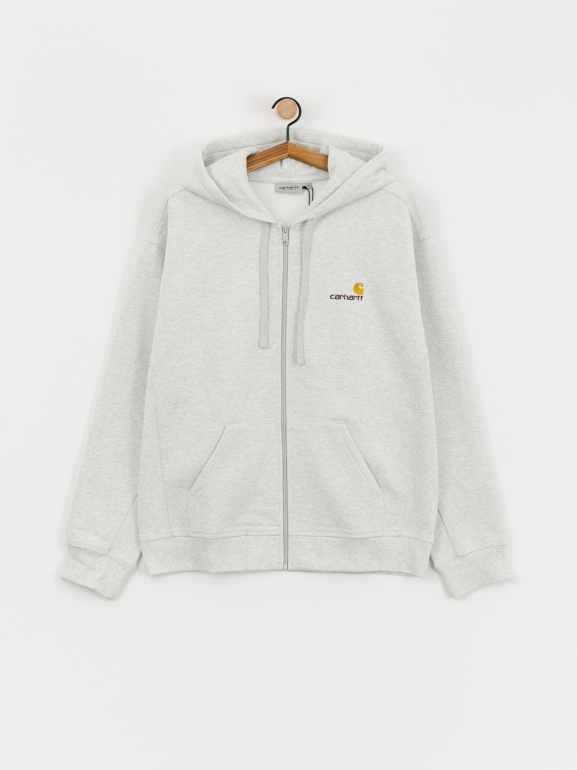 Худі Carhartt WIP American Script ZHD (ash heather)