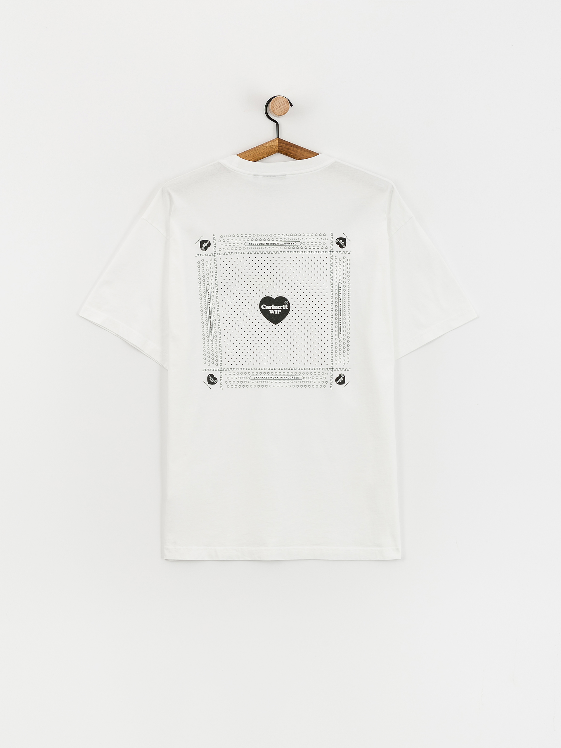 Футболка Carhartt WIP Heart Bandana (white/black)
