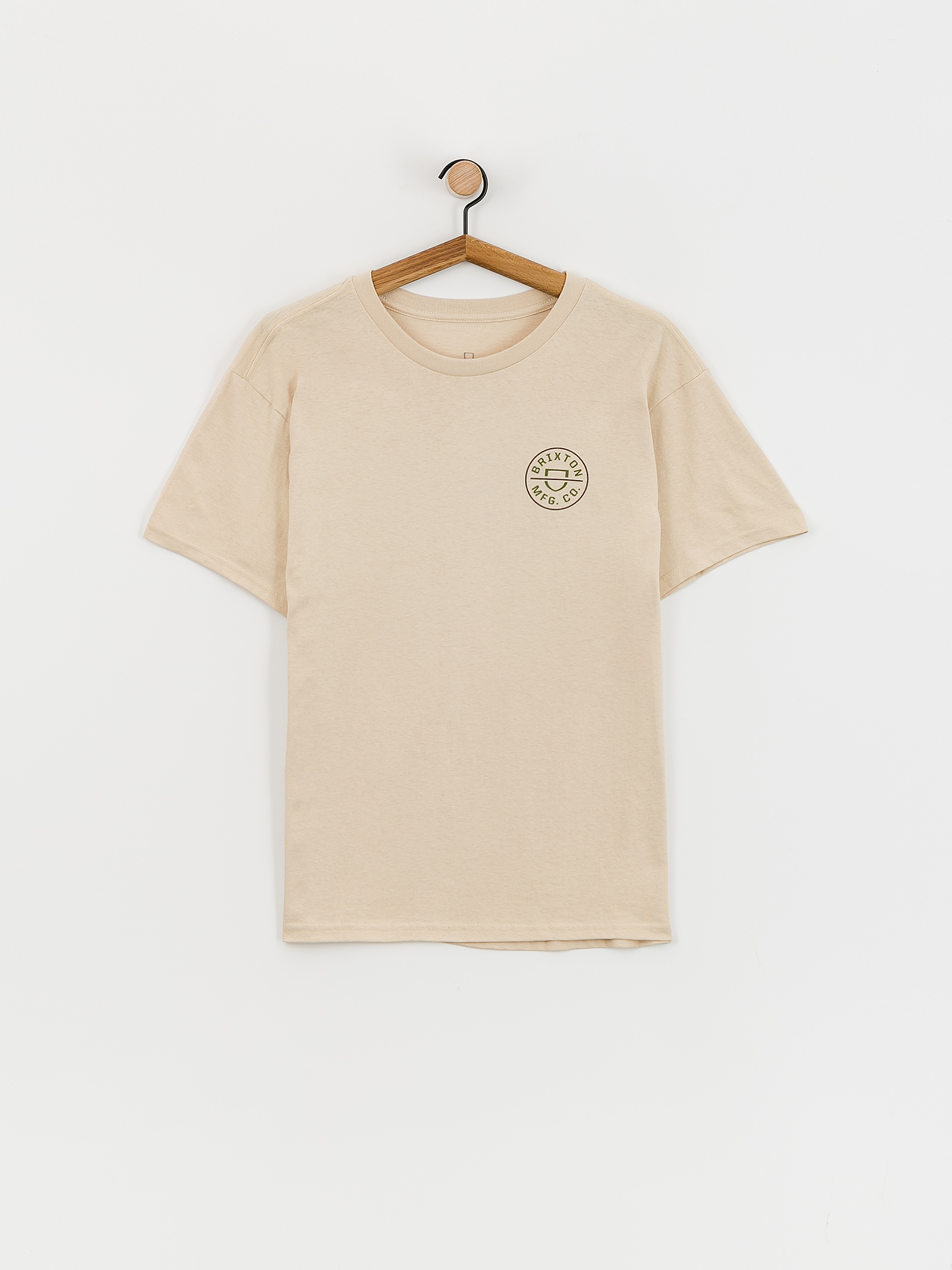 Футболка Brixton Crest II Stt (cream/sea kelp/sepia)