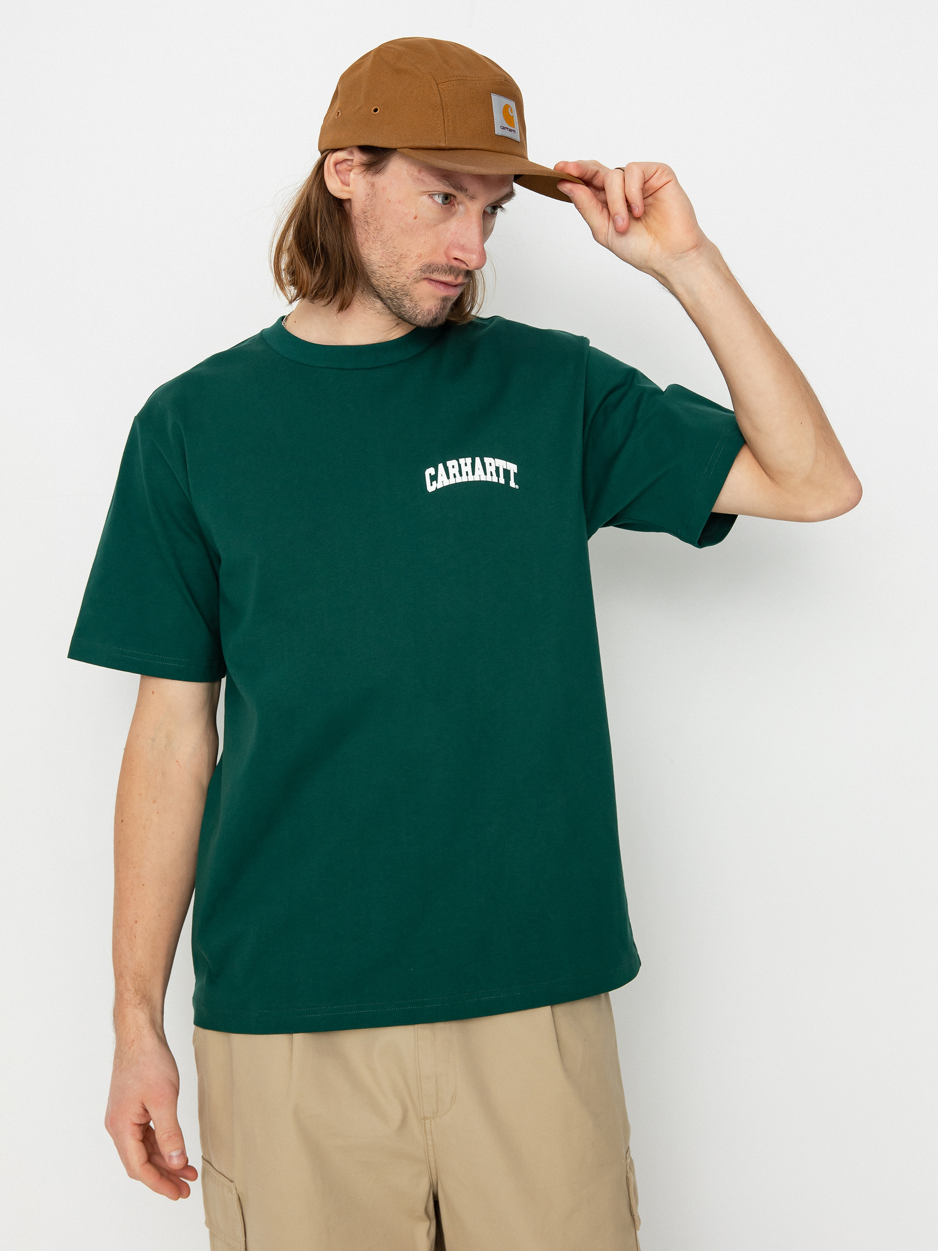 Футболка Carhartt WIP University Script (chervil/white)