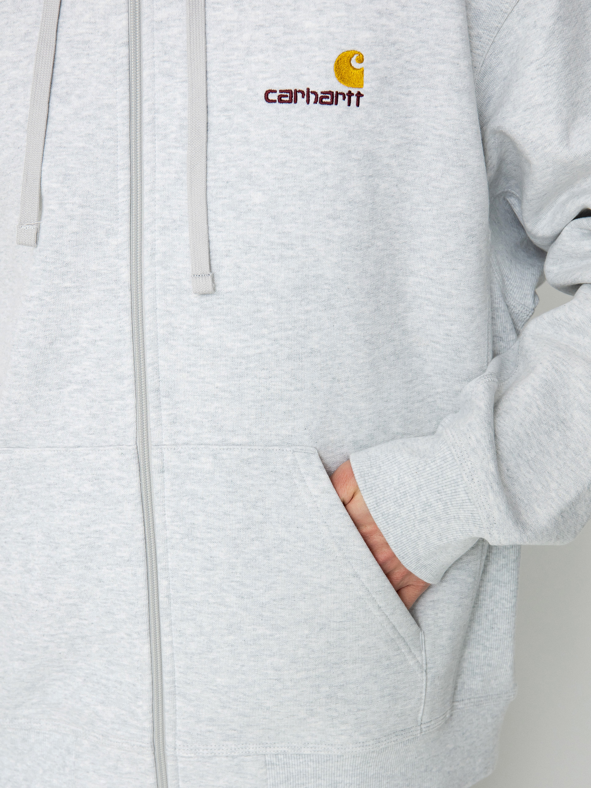 Худі Carhartt WIP American Script ZHD (ash heather)