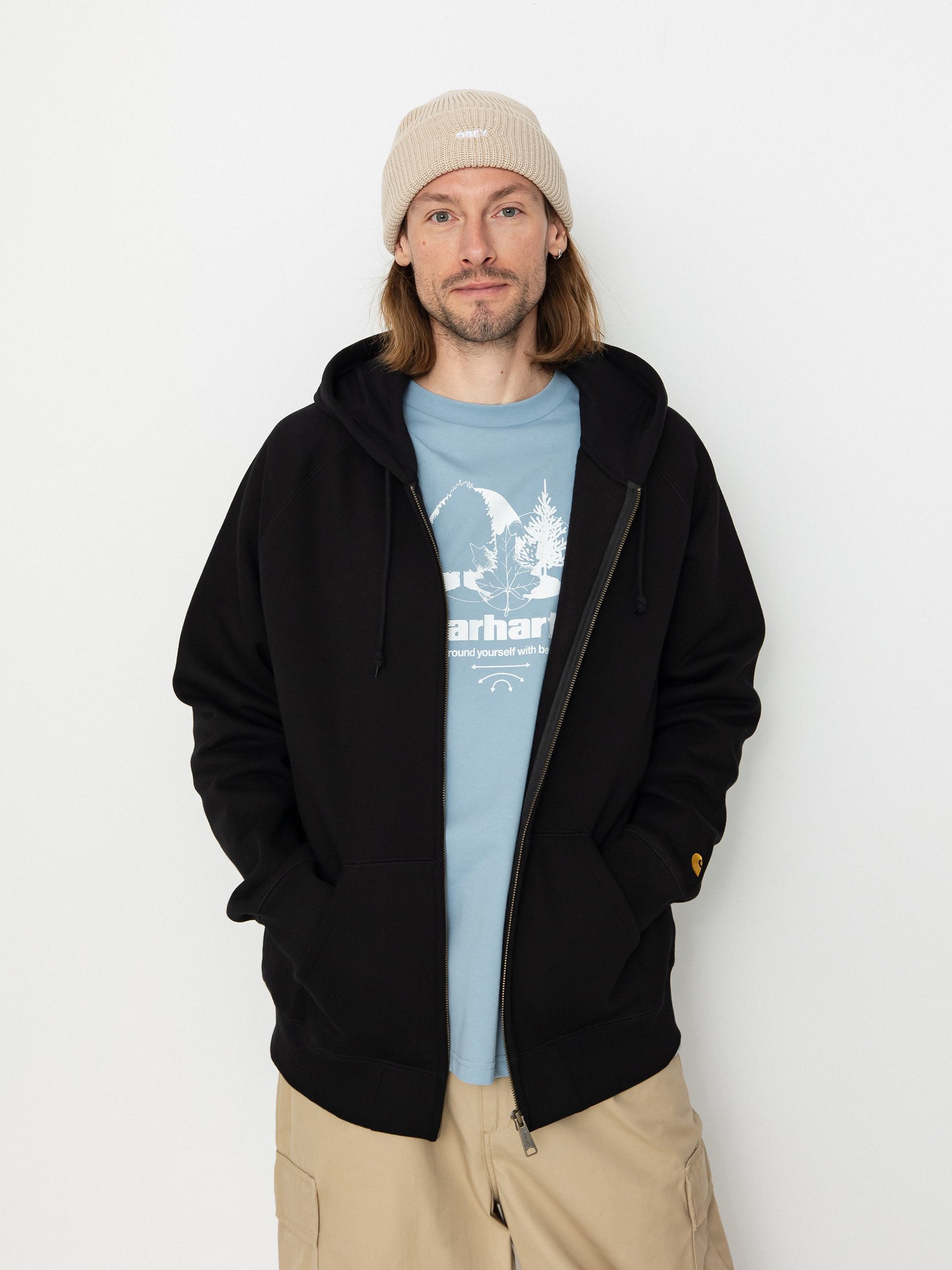 u0425u0443u0434u0456 Carhartt WIP Chase ZHD (black/gold)