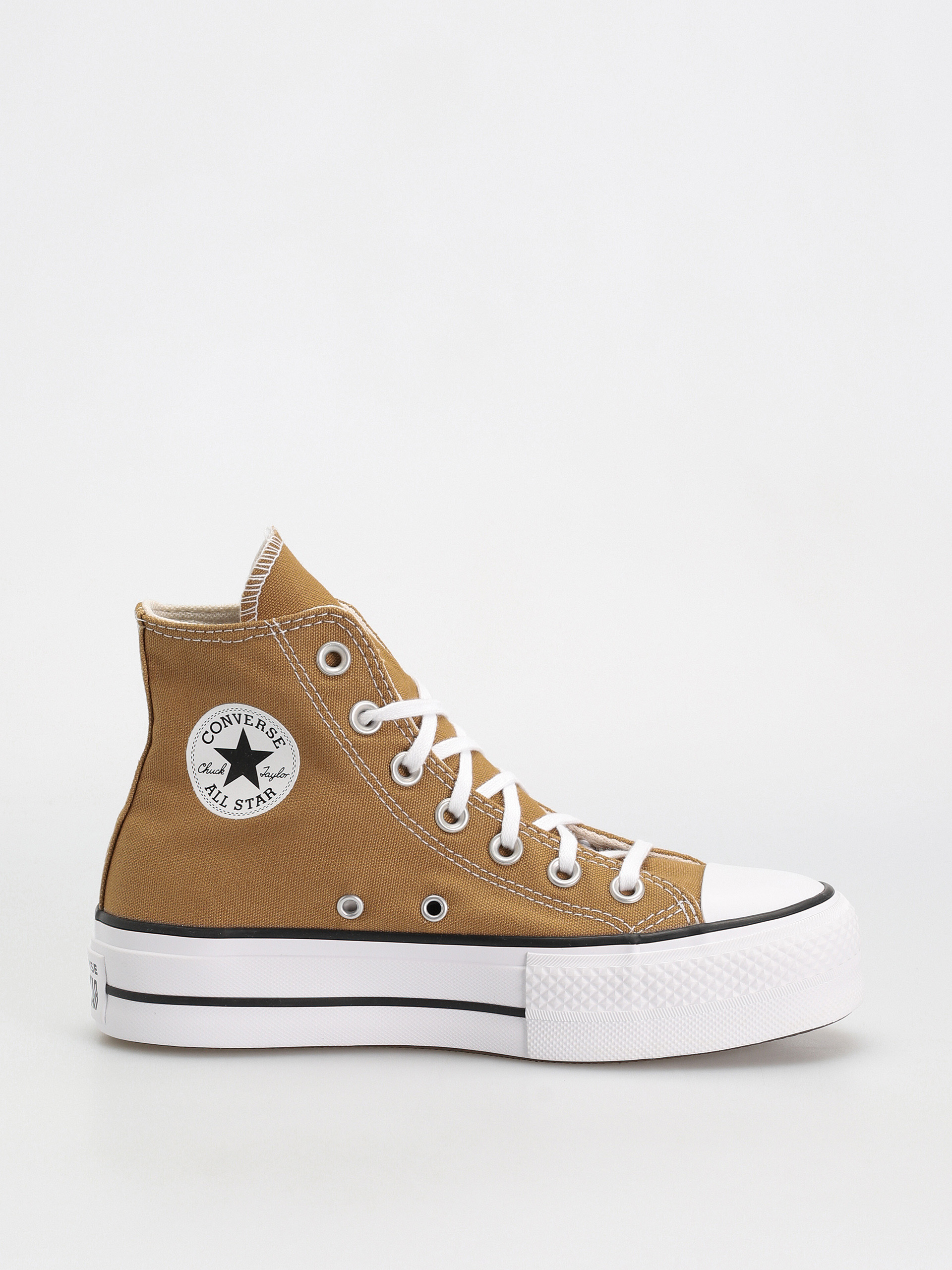 靴 CONVERSE Chuck Taylor All Star Кеди Converse Chuck Taylor All Star Lift Hi Wmn - коричневий (sesame)