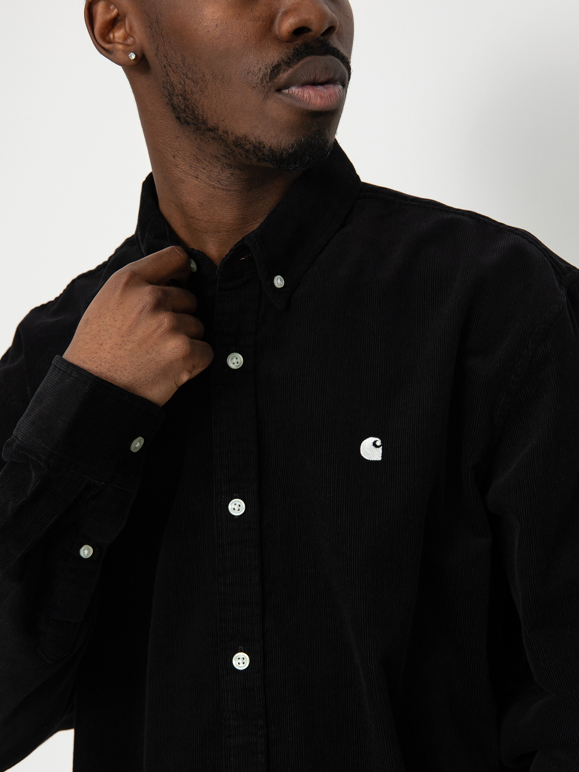 Сорочка Carhartt WIP Madison Fine Cord (black/wax)