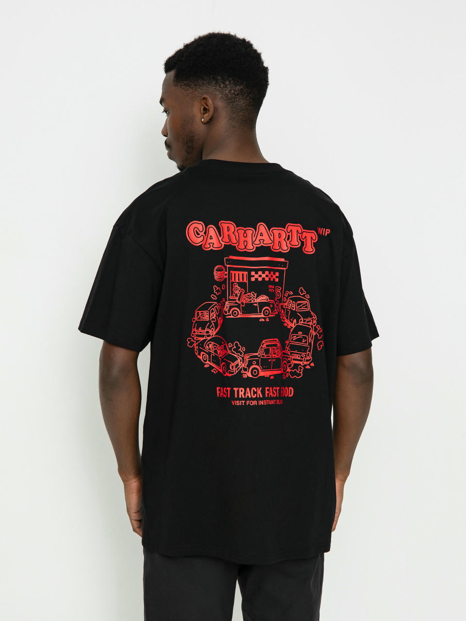 Футболка Carhartt WIP Fast Food (black/red)