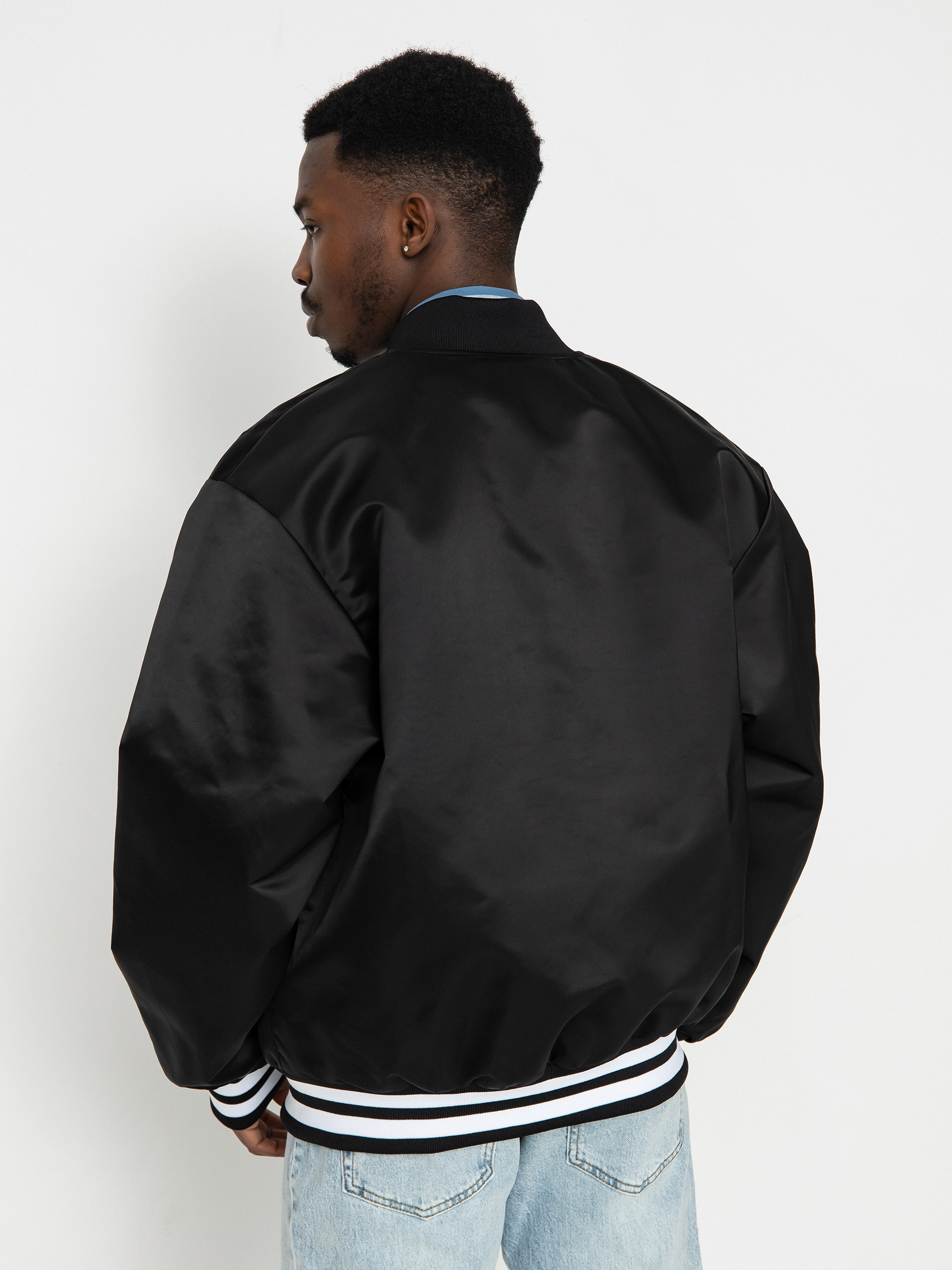 Куртка Carhartt WIP Class of 89 Bomber - чорний (black/white)