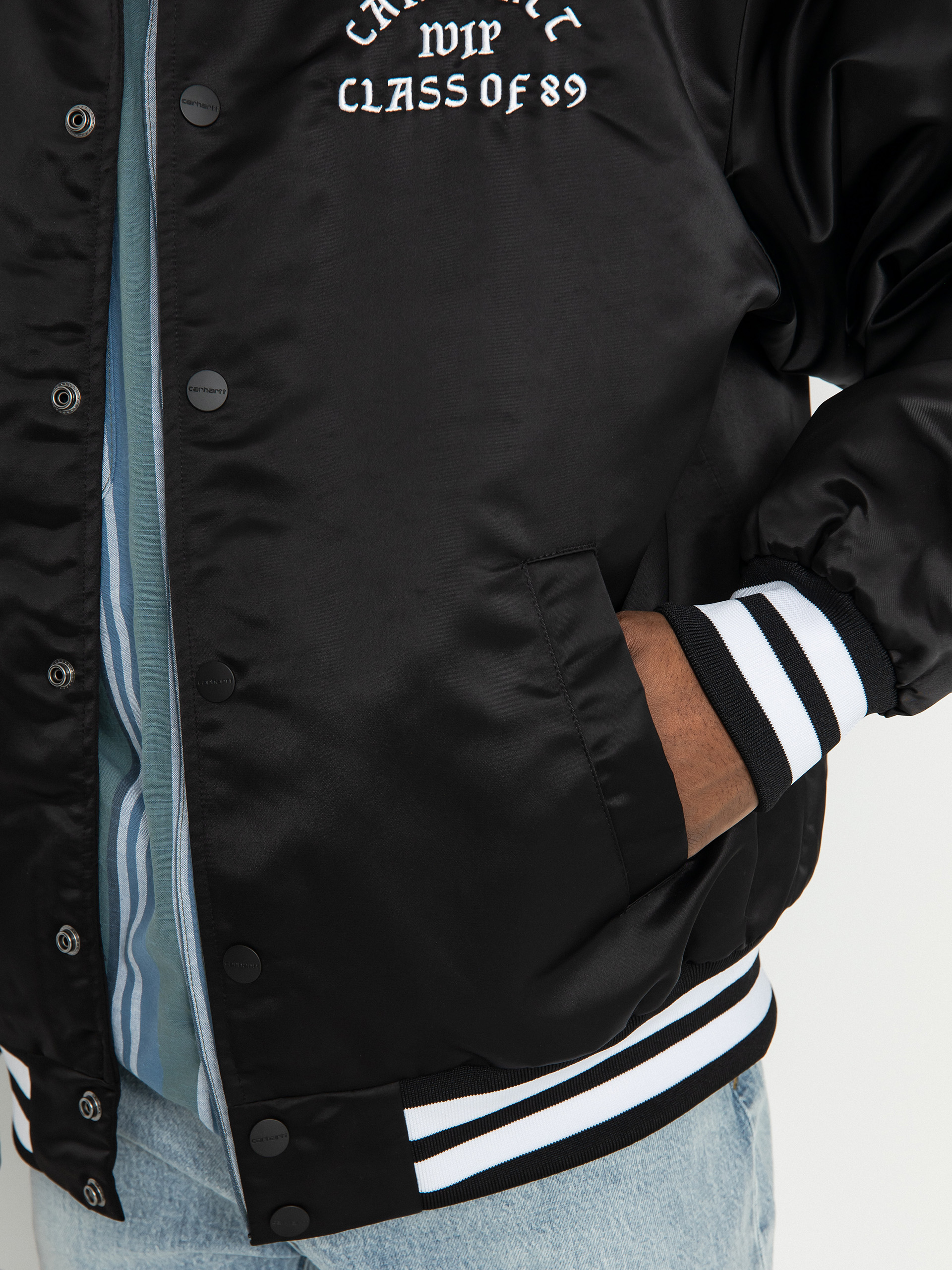 Куртка Carhartt WIP Class of 89 Bomber (black/white)