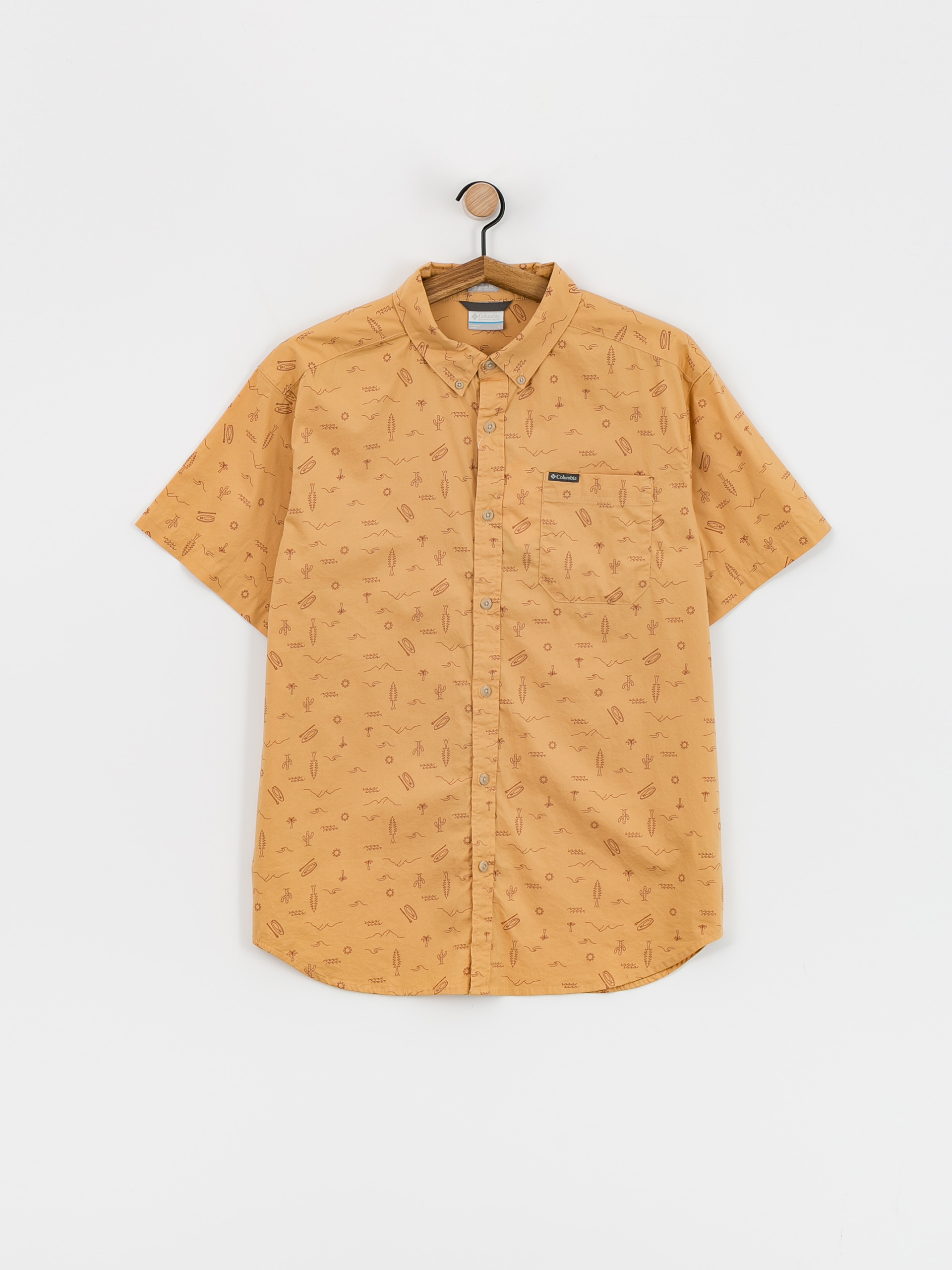 Сорочка Columbia Rapid Rivers Printed (light camel explorer)