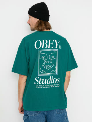 Футболка OBEY Studios Icon (adventure green)