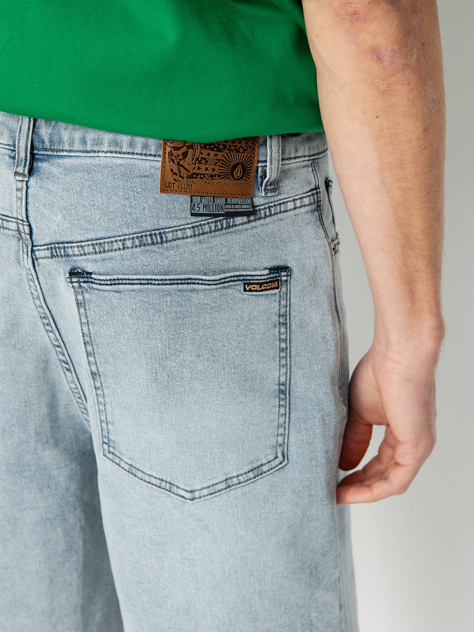 Шорти Volcom Billow Denim (desert dirt indigo)