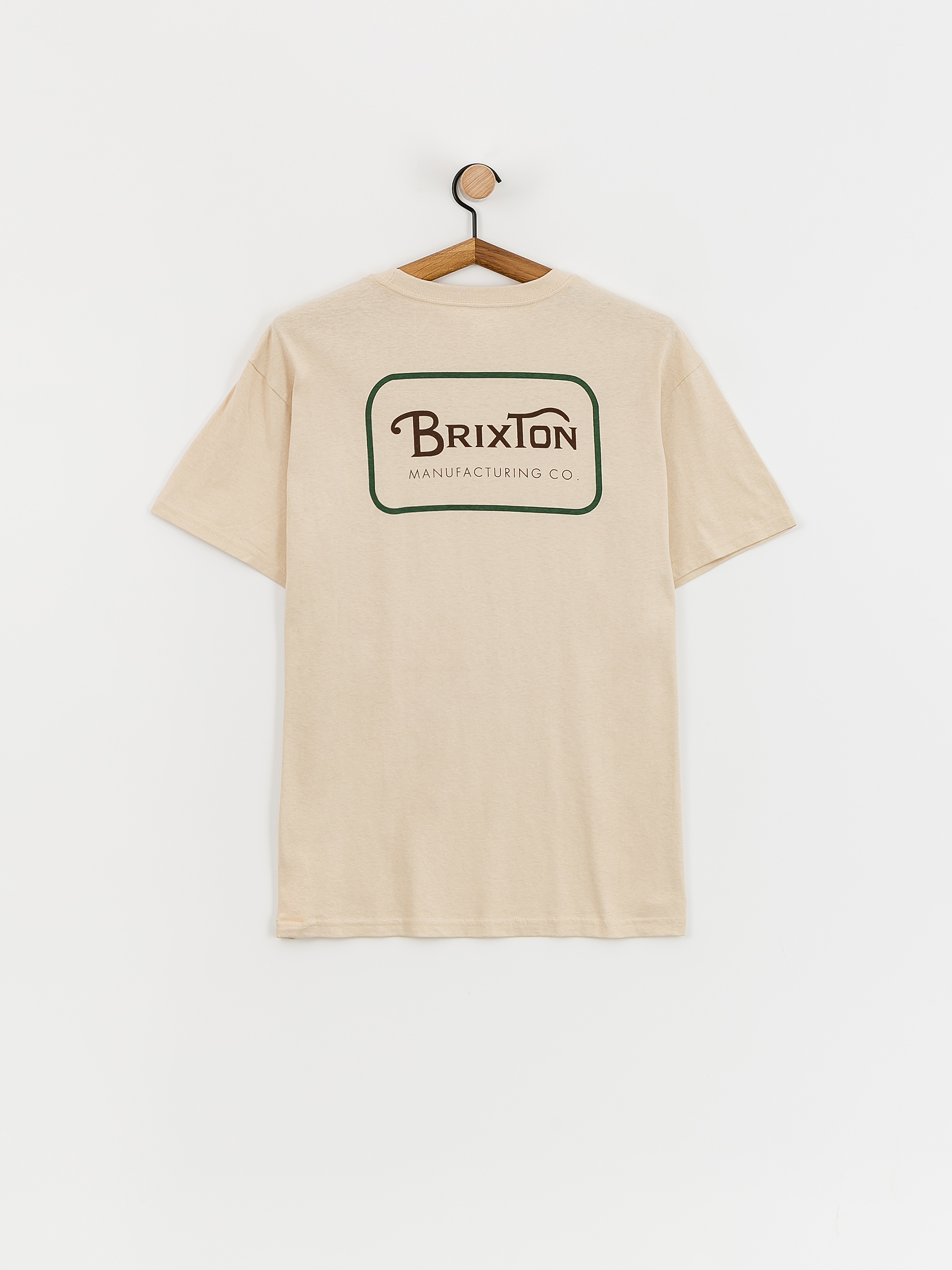 Футболка Brixton Grade Stt (cream/trekking green/sepia)