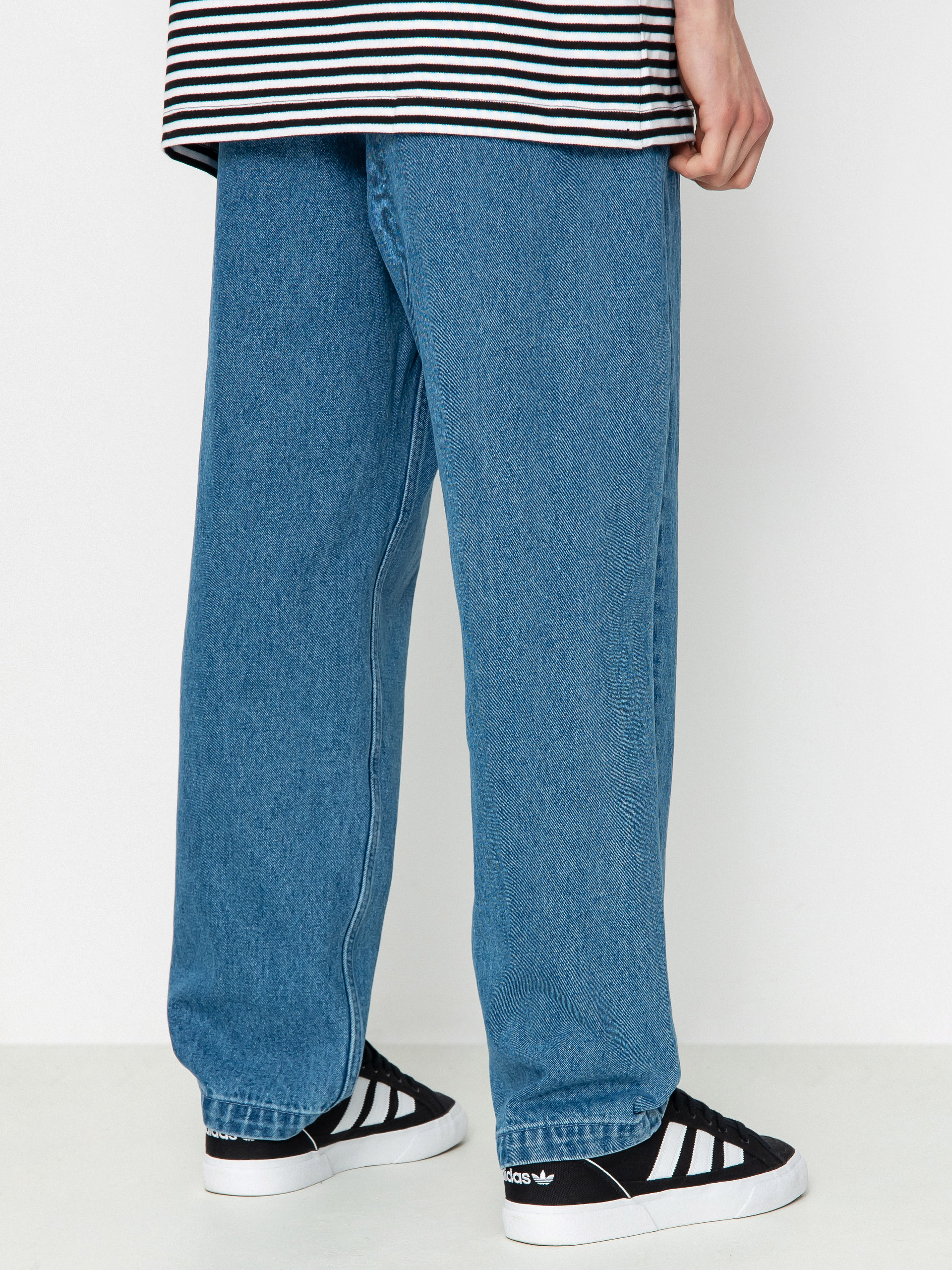 Штани OBEY Fubar Pleated Denim (light indigo)