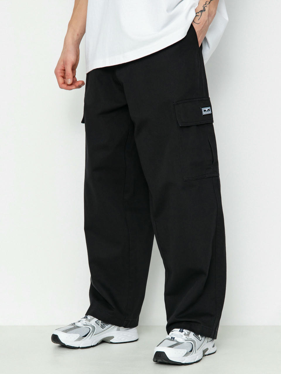 Штани OBEY Bigwig Baggy Twill Cargo (black)