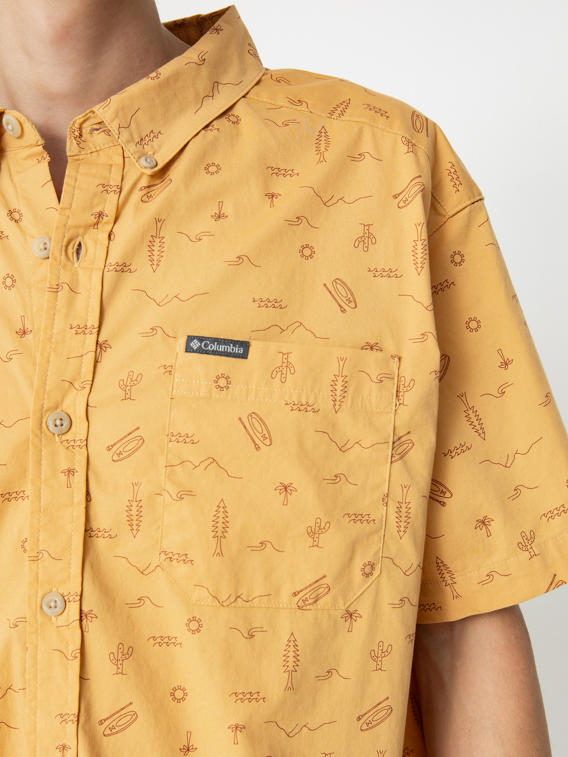 Сорочка Columbia Rapid Rivers Printed (light camel explorer)