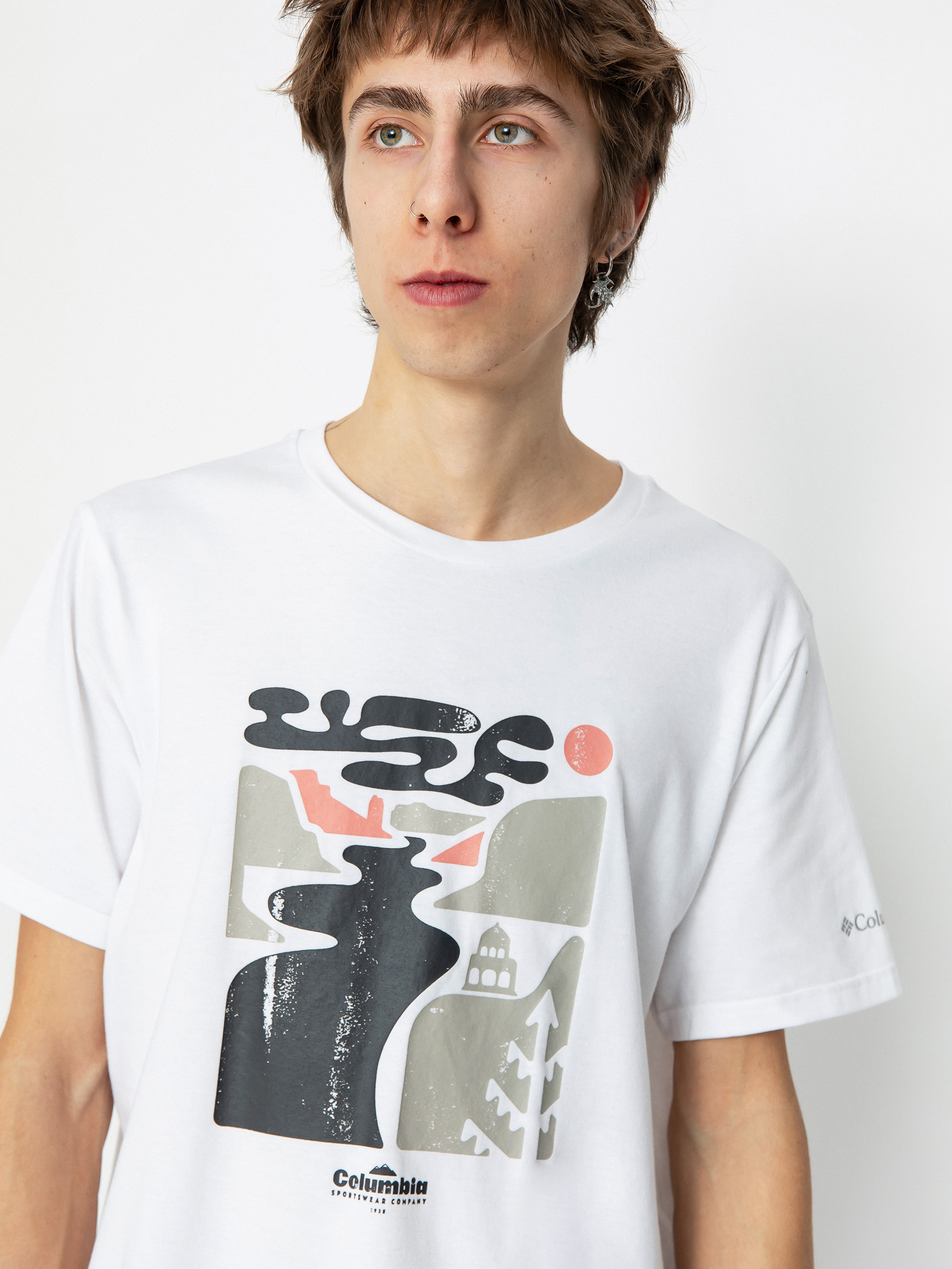 Футболка Columbia Sun Trek (white/simple gorge)