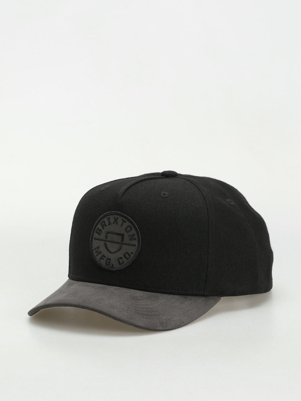 Кепка Brixton Crest C Mp Snapback (black/black/black)