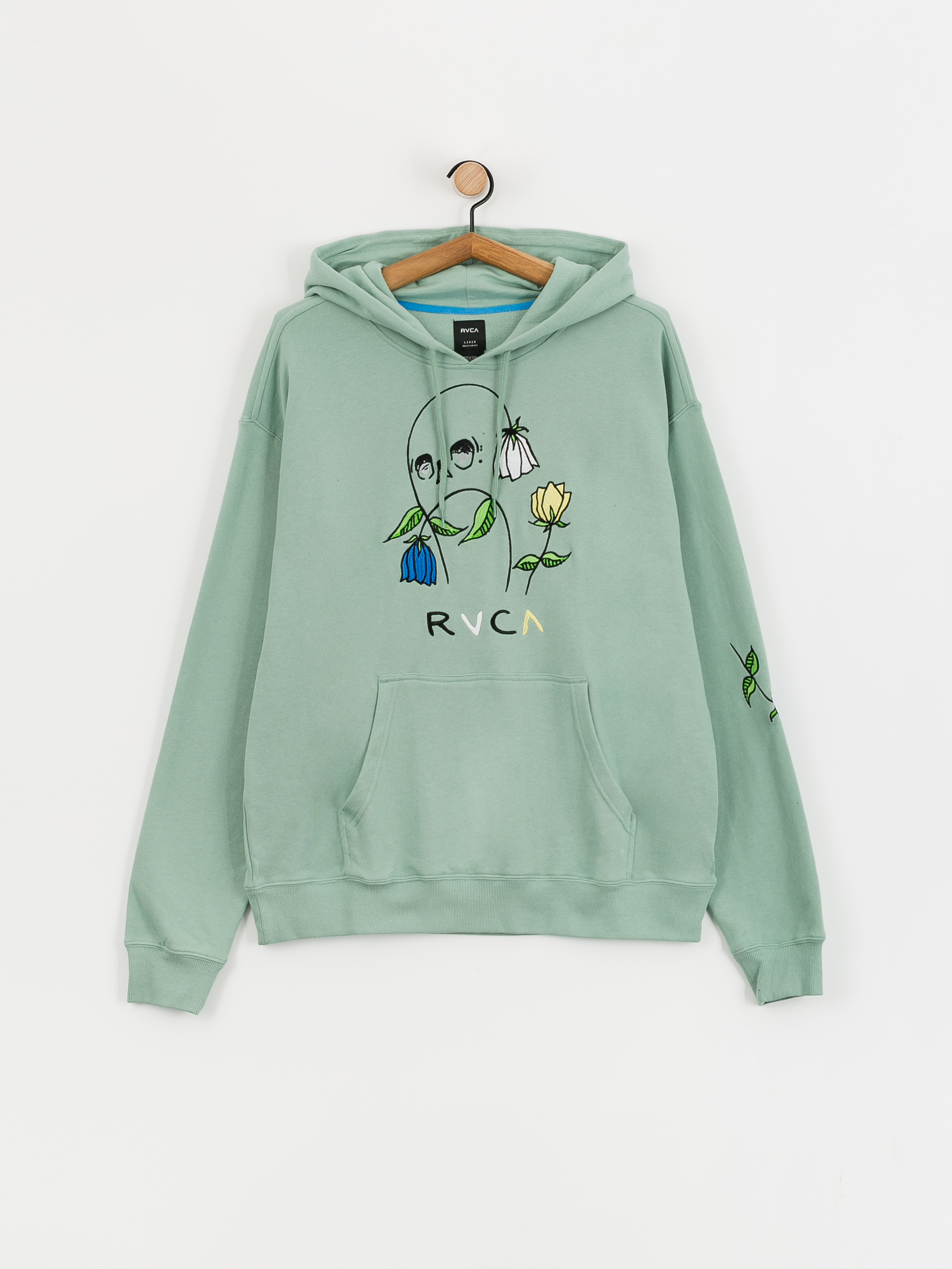 Худі RVCA Flower Skull HD (green haze)