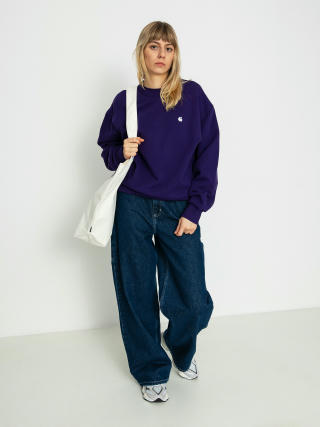 Світшот Carhartt WIP Casey Wmn (tyrian/silver)