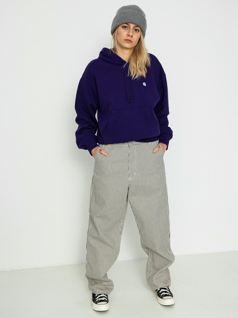 Худі Carhartt WIP Casey HD Wmn (tyrian/silver)