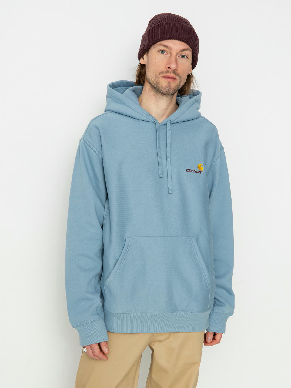 Худі Carhartt WIP American Script HD (frosted blue)