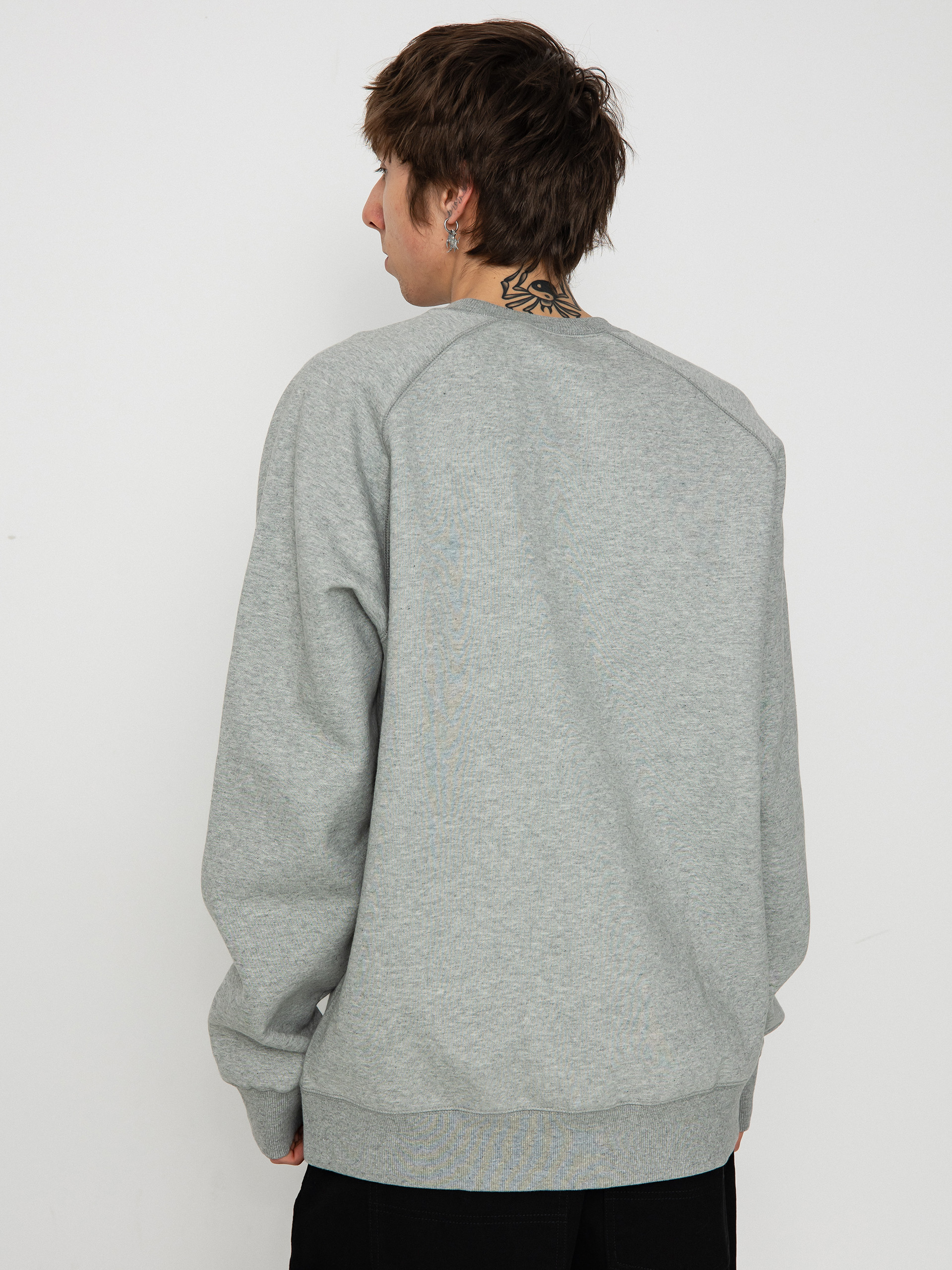 Світшот Carhartt WIP Chase (grey heather/gold)