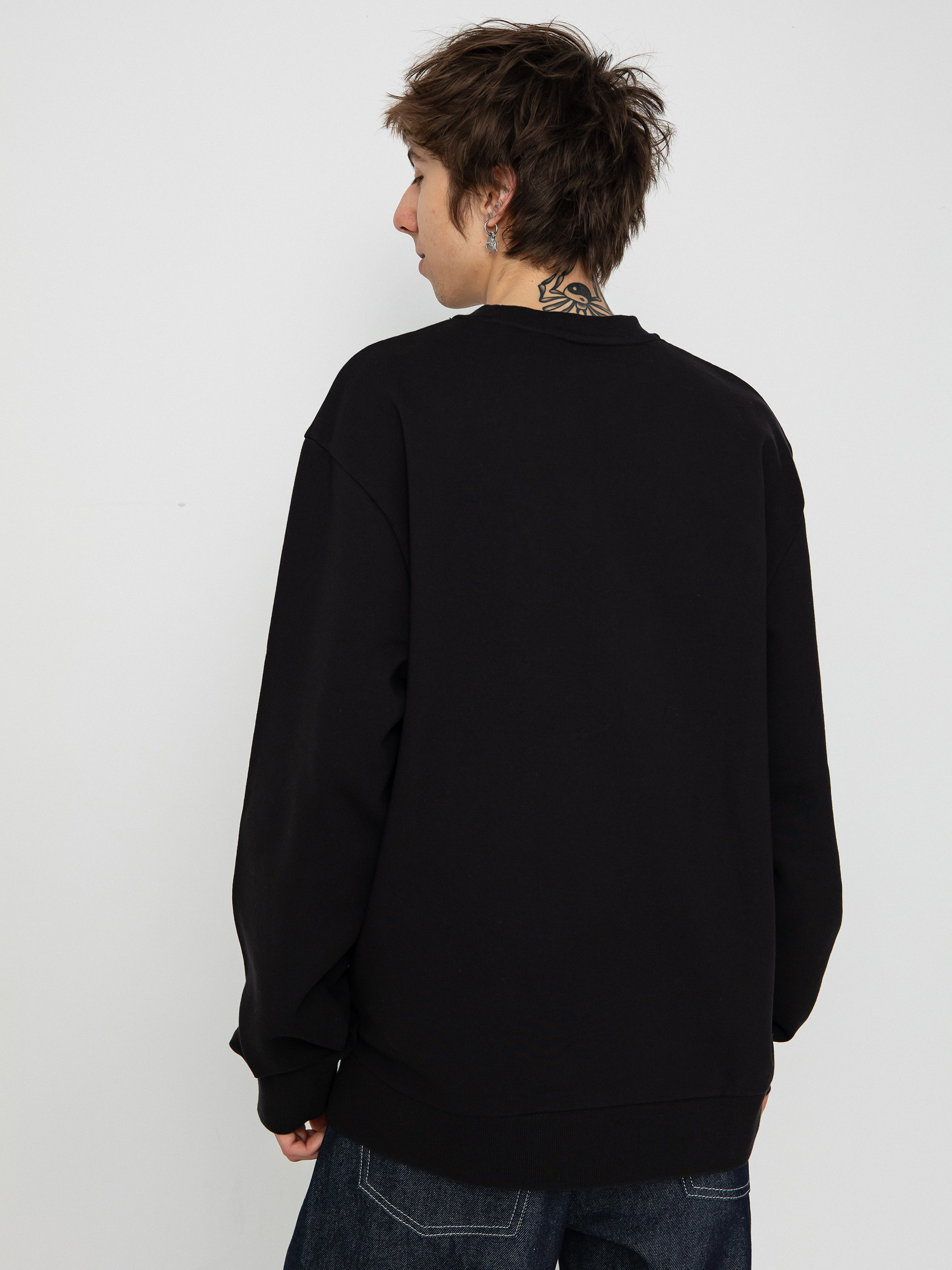 Світшот Carhartt WIP Script Embroidery (black/white)