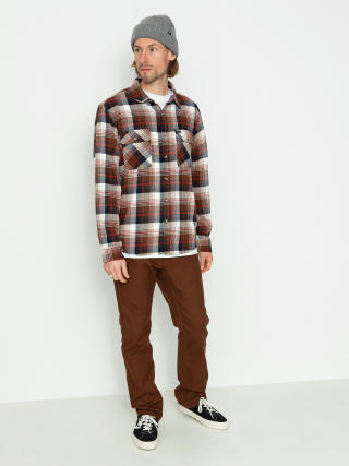 Сорочка Brixton Bowery Flannel Ls (washed navy/sepia/off white)