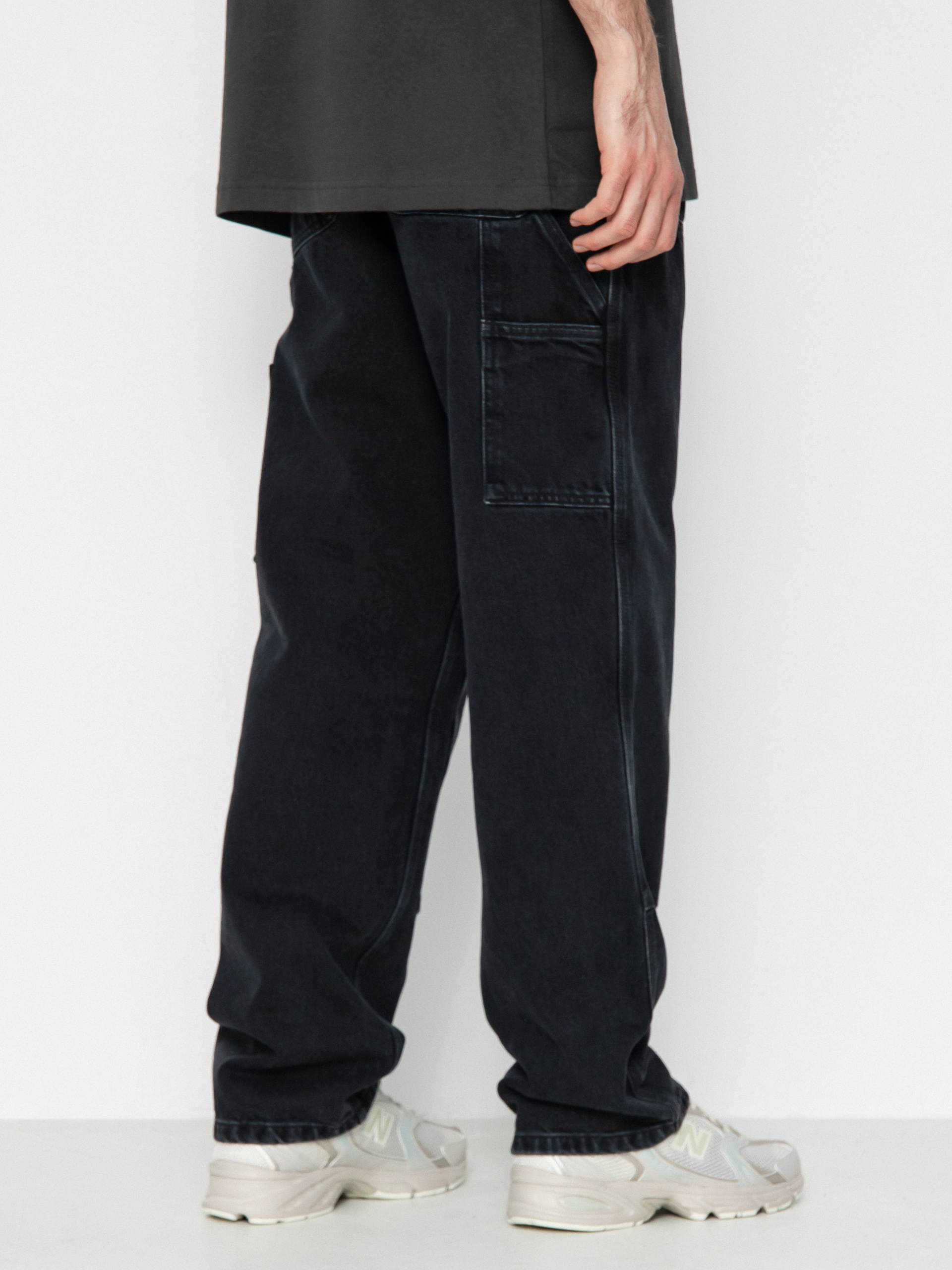 Штани Carhartt WIP Double Knee - чорний (black)