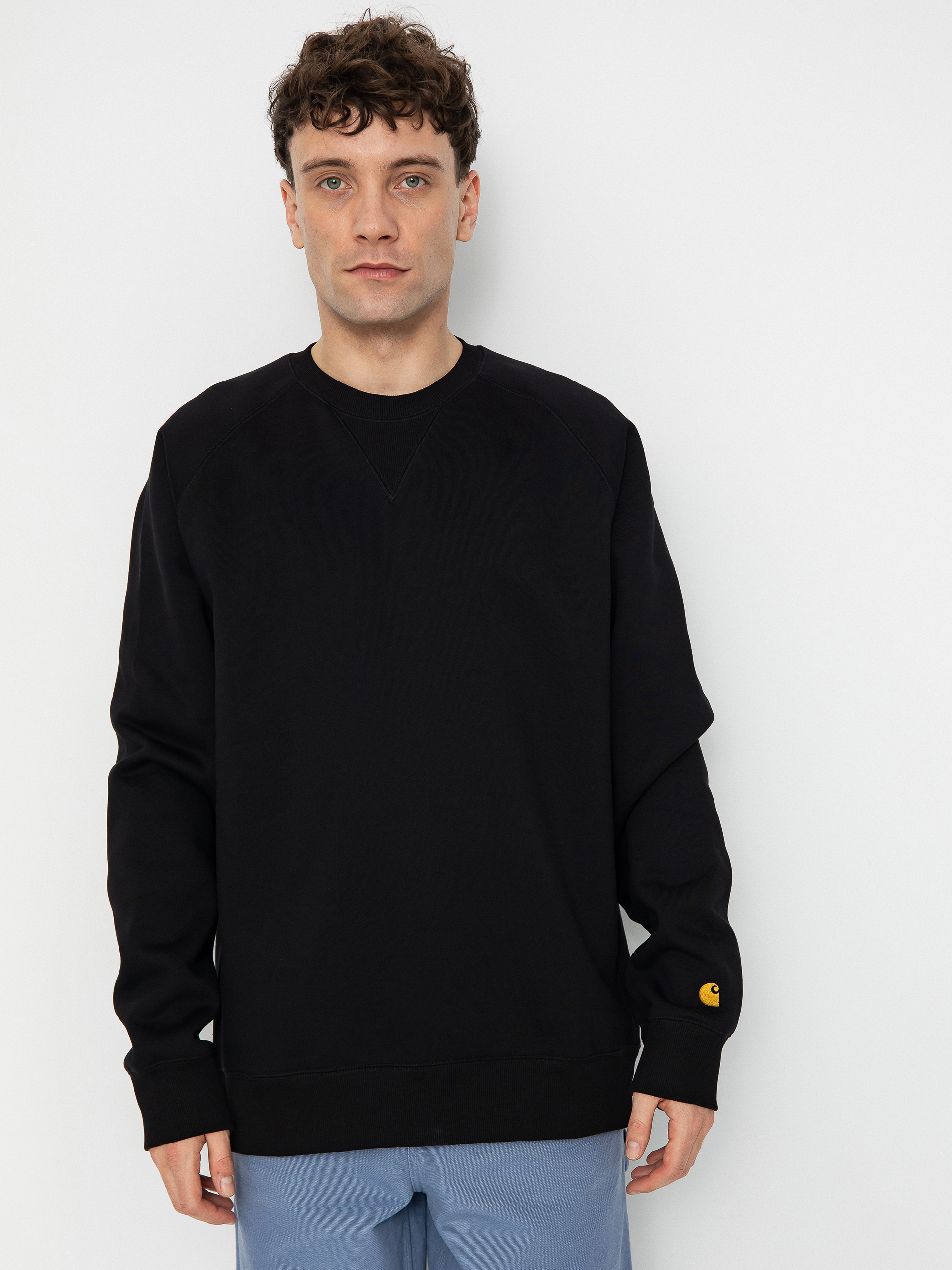 Світшот Carhartt WIP Chase (black/gold)