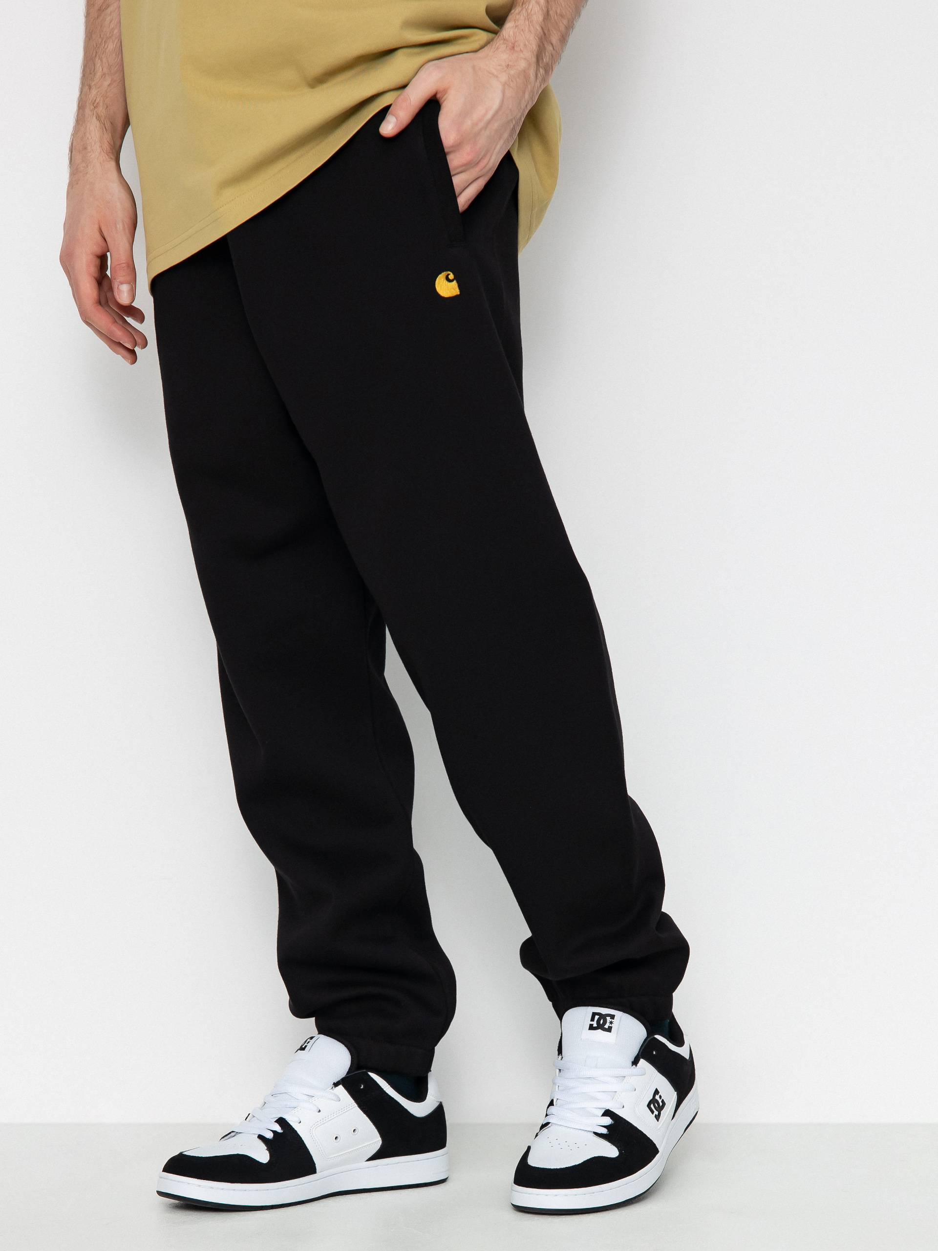 Штани Carhartt WIP Chase (black/gold)
