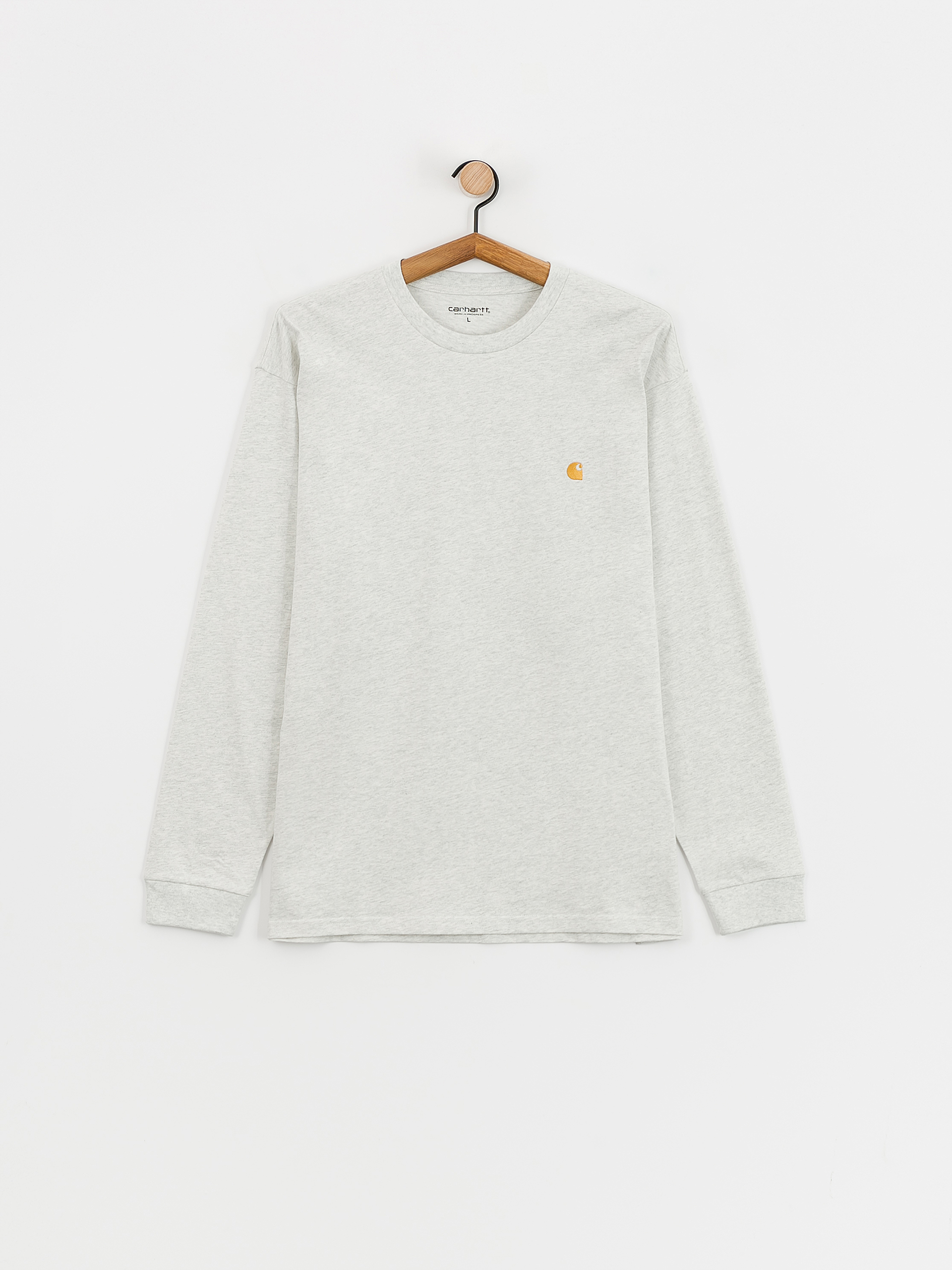 Лонгслів Carhartt WIP Chase (ash heather/gold)