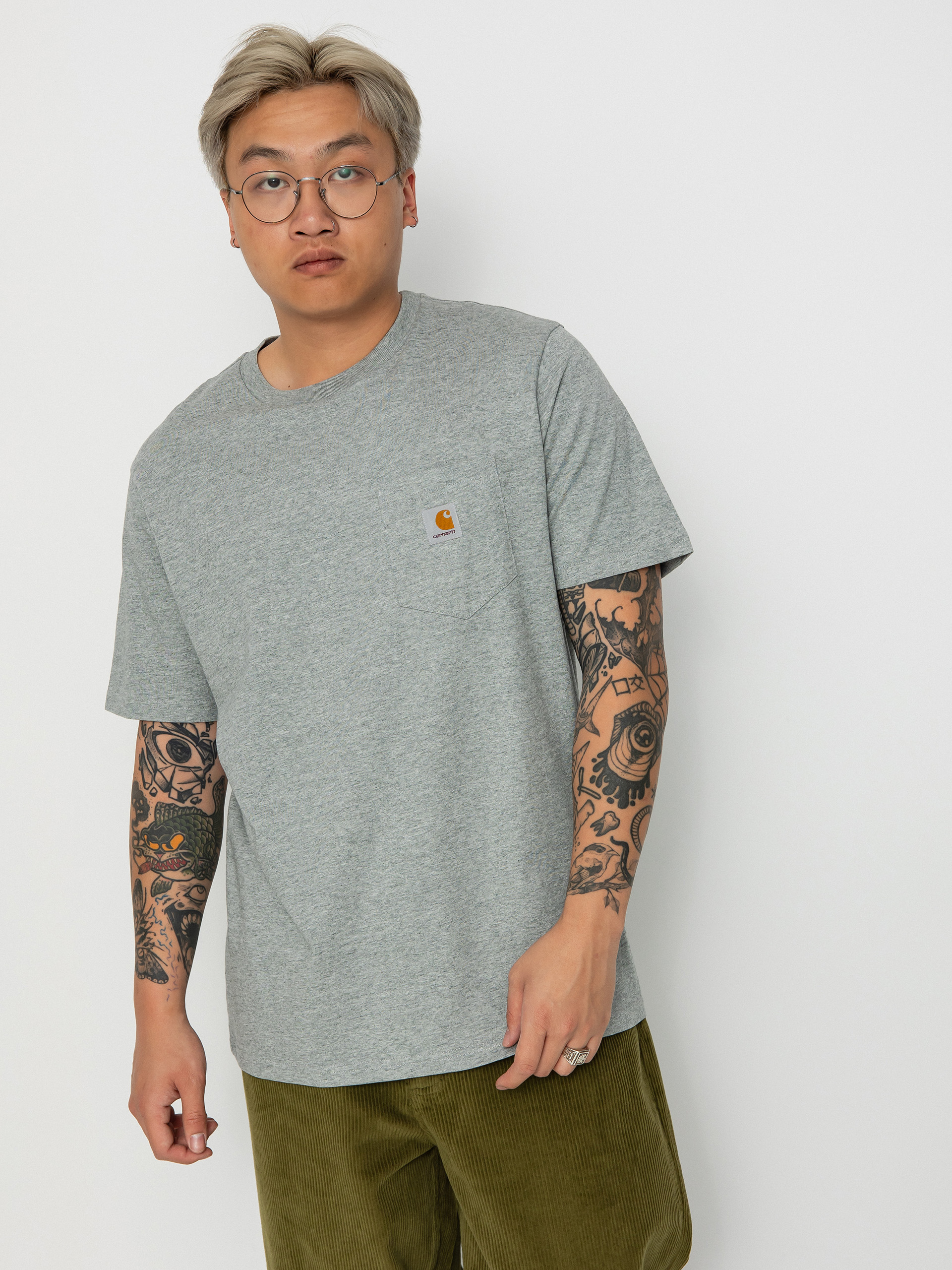 Футболка Carhartt WIP Pocket (grey heather)